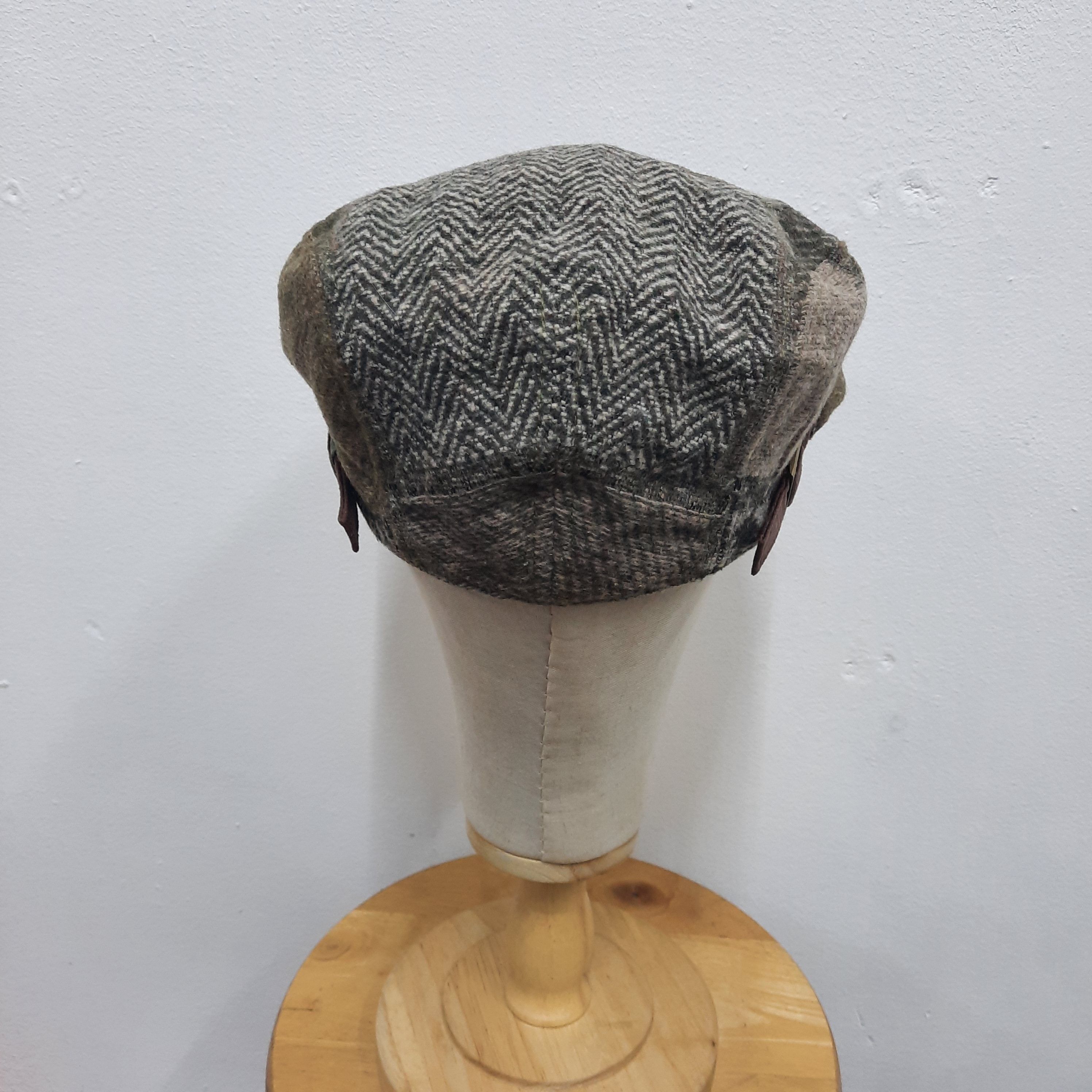 Japanese Brand 🪨 Vintage patchwork wool beretta flat hat cap Size ONE SIZE - 3 Thumbnail