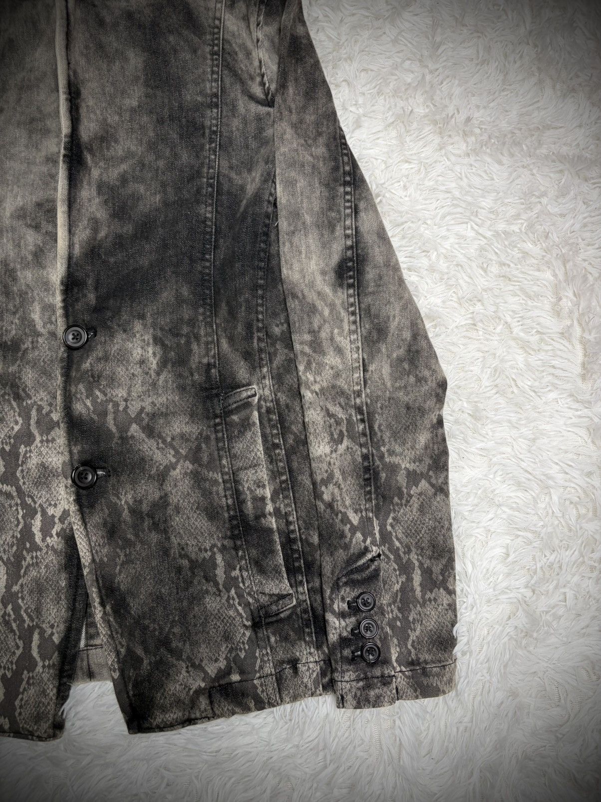 Tornado Mart Tornado Mart snake skin smoke blazer jacket Size US M / EU 48-50 / 2 - 2 Thumbnail