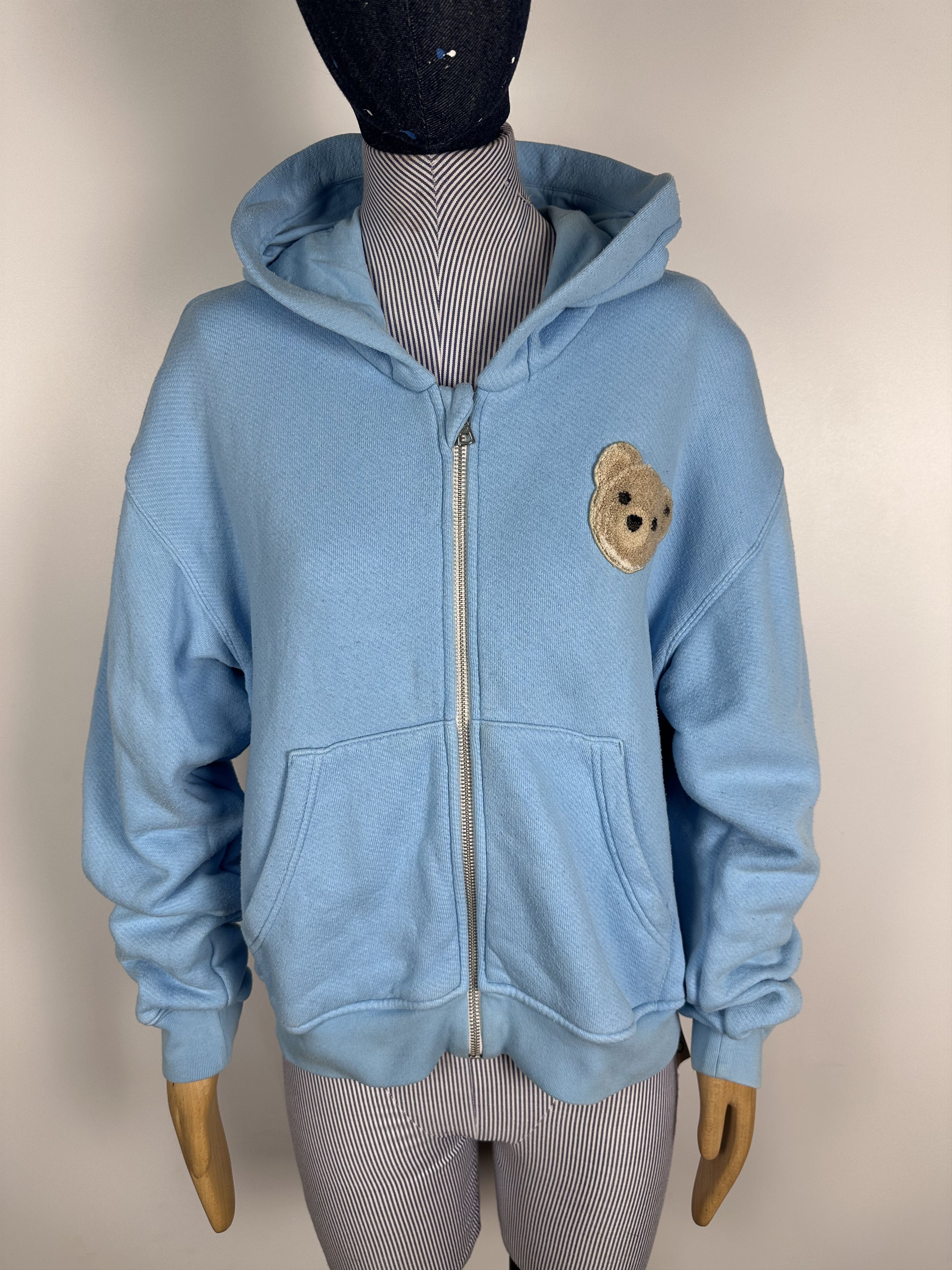Palm Angels Palm Angels BEAR HOODIE Youth Kids Blue Size 12 Size S / US 4 / IT 40 - 2 Thumbnail