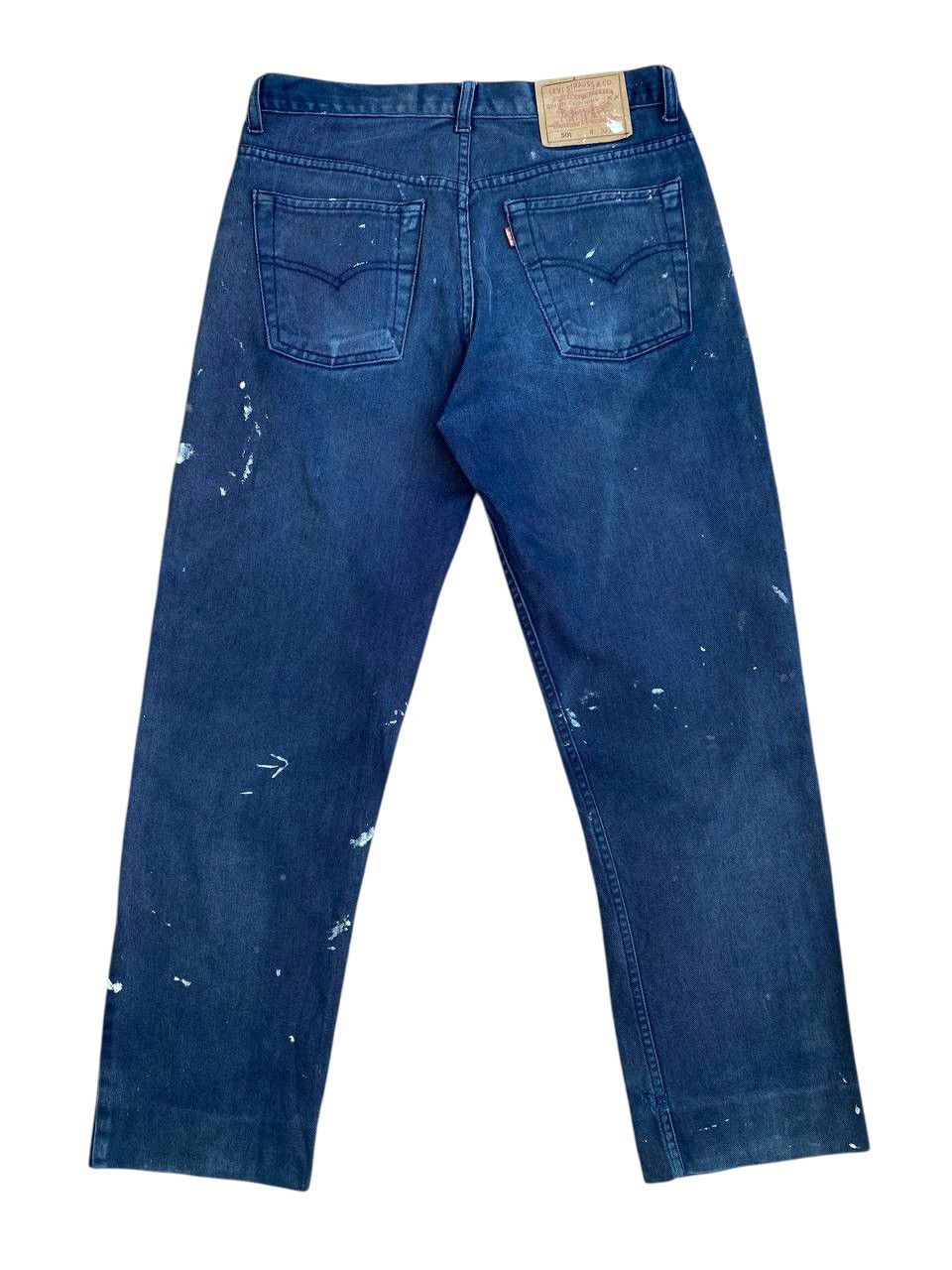 Levi's Vintage 1993 Levis 501 Black Painter Denim Button 532 Size US 30 / EU 46 - 7 Thumbnail