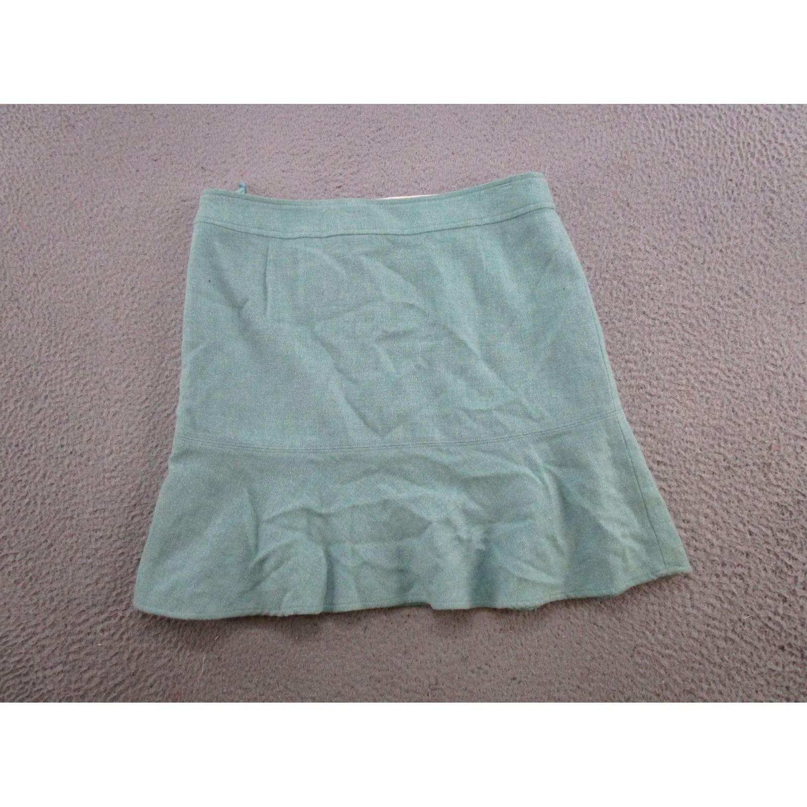 Gap VINTAGE Gap Teal Blue Mini Wool Skirt Size 10 Preppy Style Women Short Lined Spring Fall Mens Womens Size 32" / US 10 / IT 46 - 6 Thumbnail