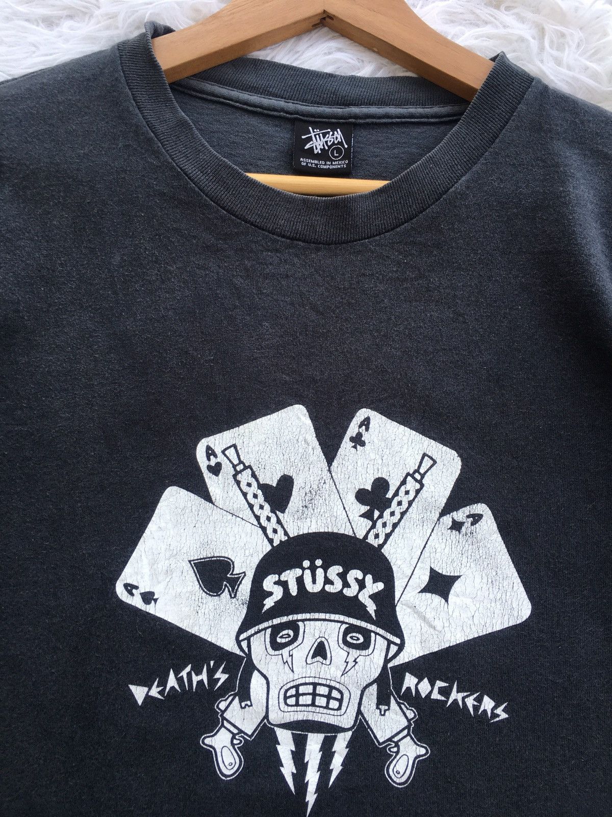Stussy Rare vintage Stussy Death’s Rockers Tshirt Size US L / EU 52-54 / 3 - 7 Thumbnail