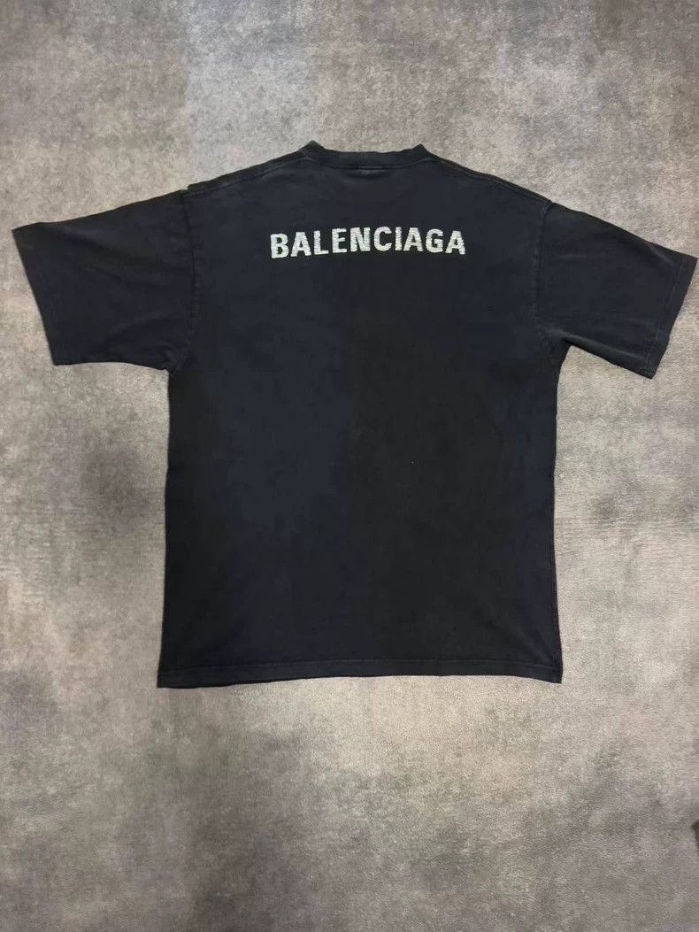 Balenciaga Balenciaga Black short-sleeved T-shirt Size US M / EU 48-50 / 2 - 2 Thumbnail
