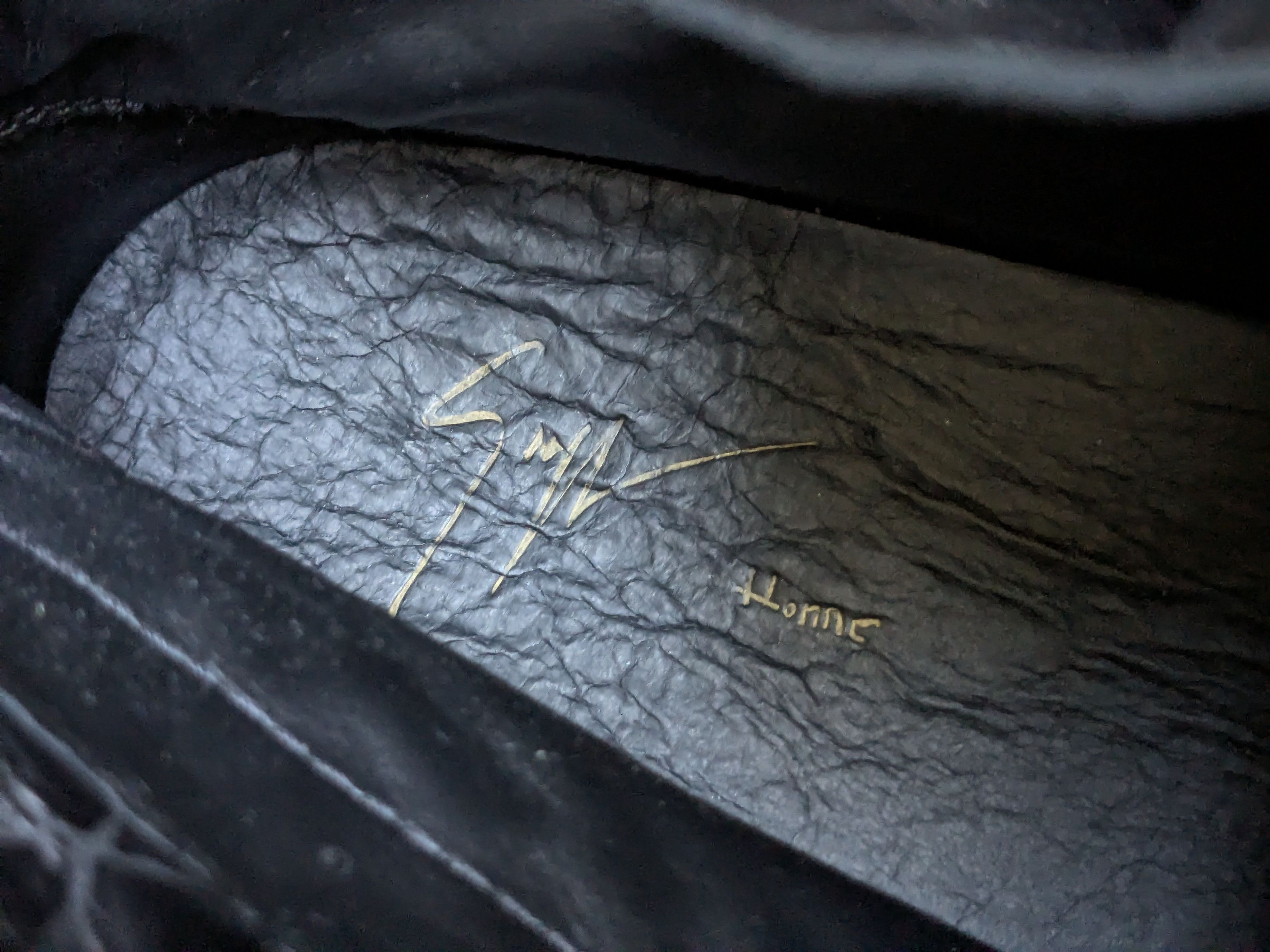 Giuseppe Zanotti Giuseppe Zanotti Sneakers Black Gold 11 44 High Tops Size US 11 / EU 44 - 7 Thumbnail