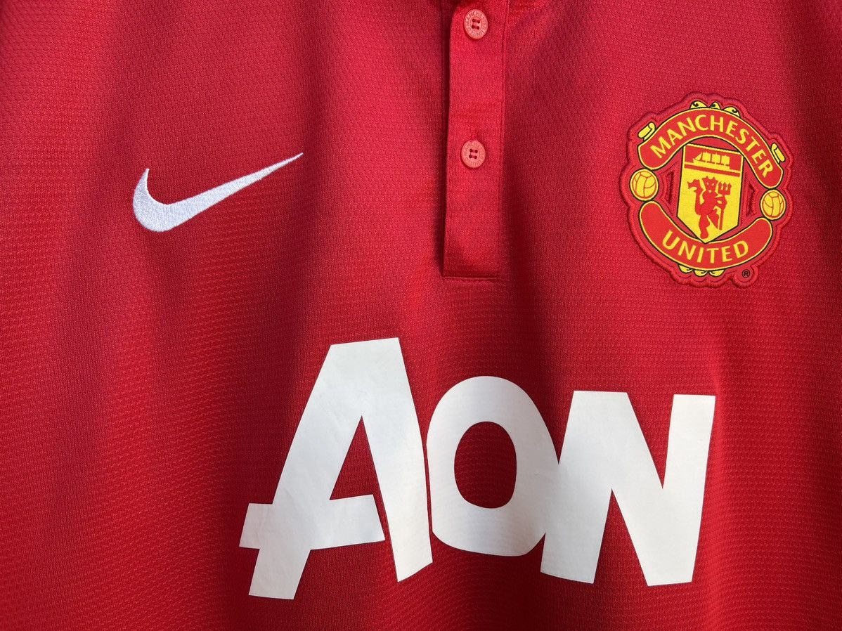 Nike 2013-14 Manchester United Nike Football shirt Home Shirt L Size US XL / EU 56 / 4 - 3 Thumbnail