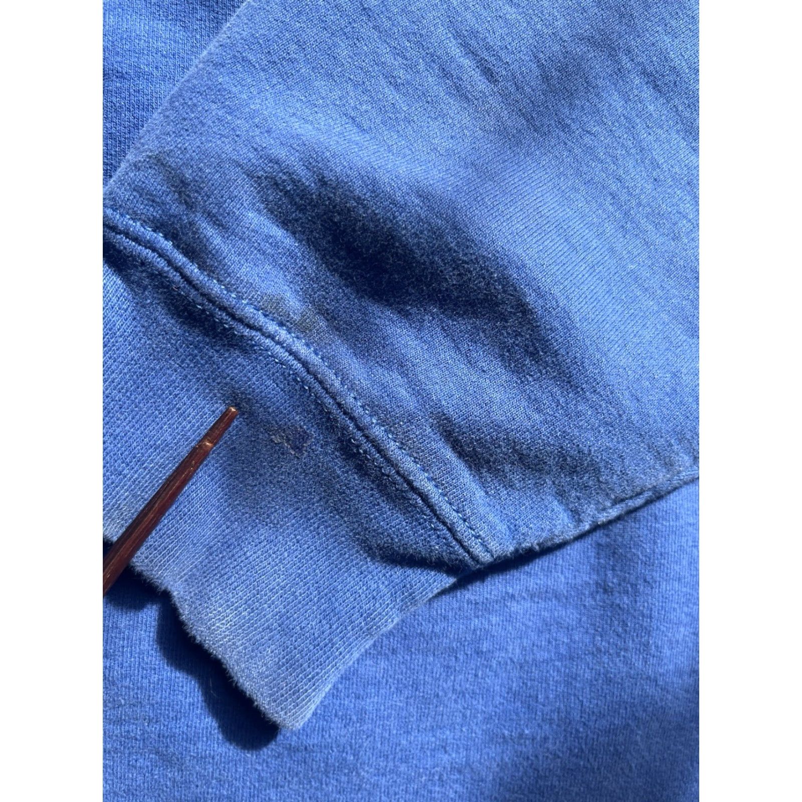 Vintage Port and Company Men's Oregon Sweatshirt Blue XL Pullover Crew Neck Graphic Print PNW Outdoors Hike Nature Camp Water) Size US XL / EU 56 / 4 - 7 Thumbnail