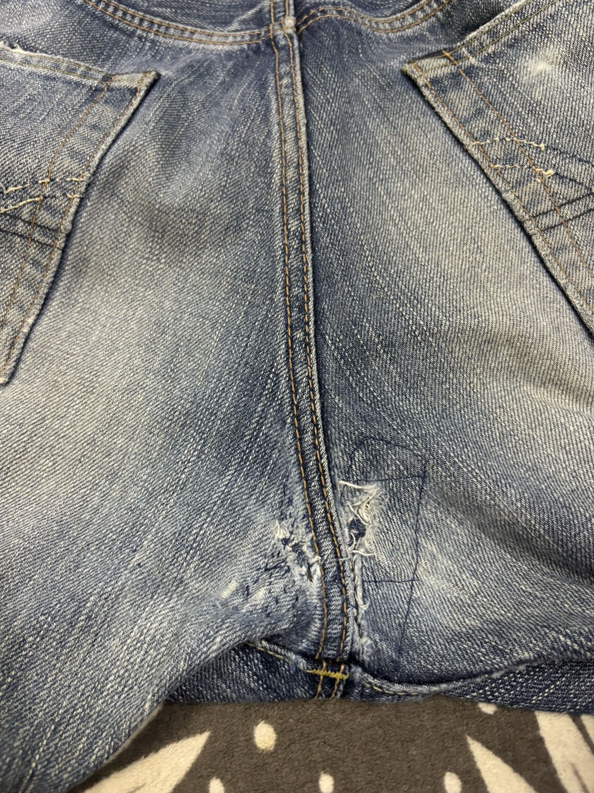 Edwin Vintage Edwin 505axx Selvedge Straight Leg Distressed Jeans Size US 32 / EU 48 - 13 Thumbnail