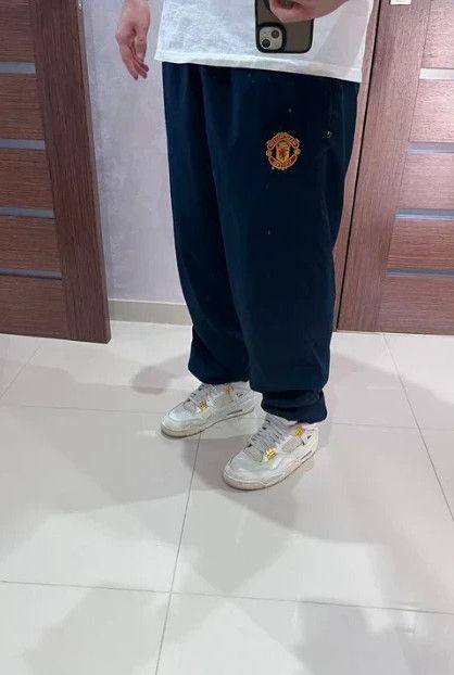 Nike Nike Manchester United Vintage Rustlers Baggy Wide Leg Pants Size US 37 - 2 Thumbnail