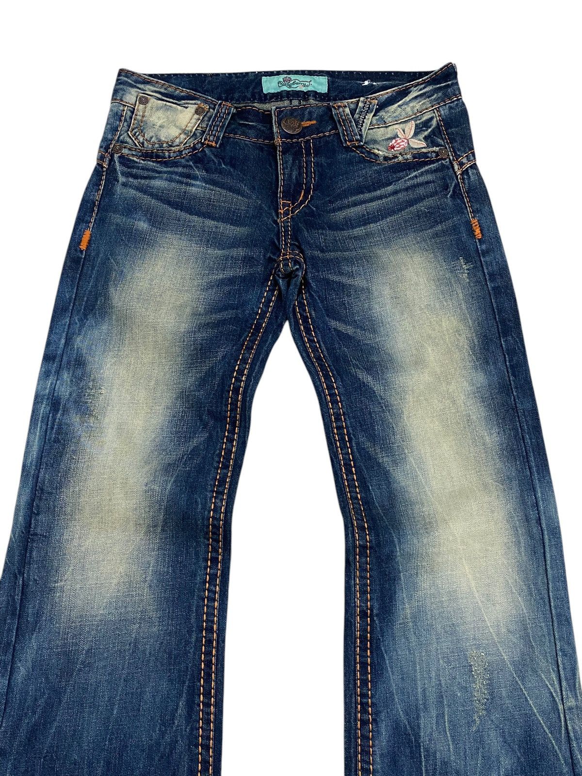 GOSTAR DE FUGA Flare Roseberry Japan Mud Washed Whisker Honeycomb Embroider Size US 30 / EU 46 - 5 Thumbnail