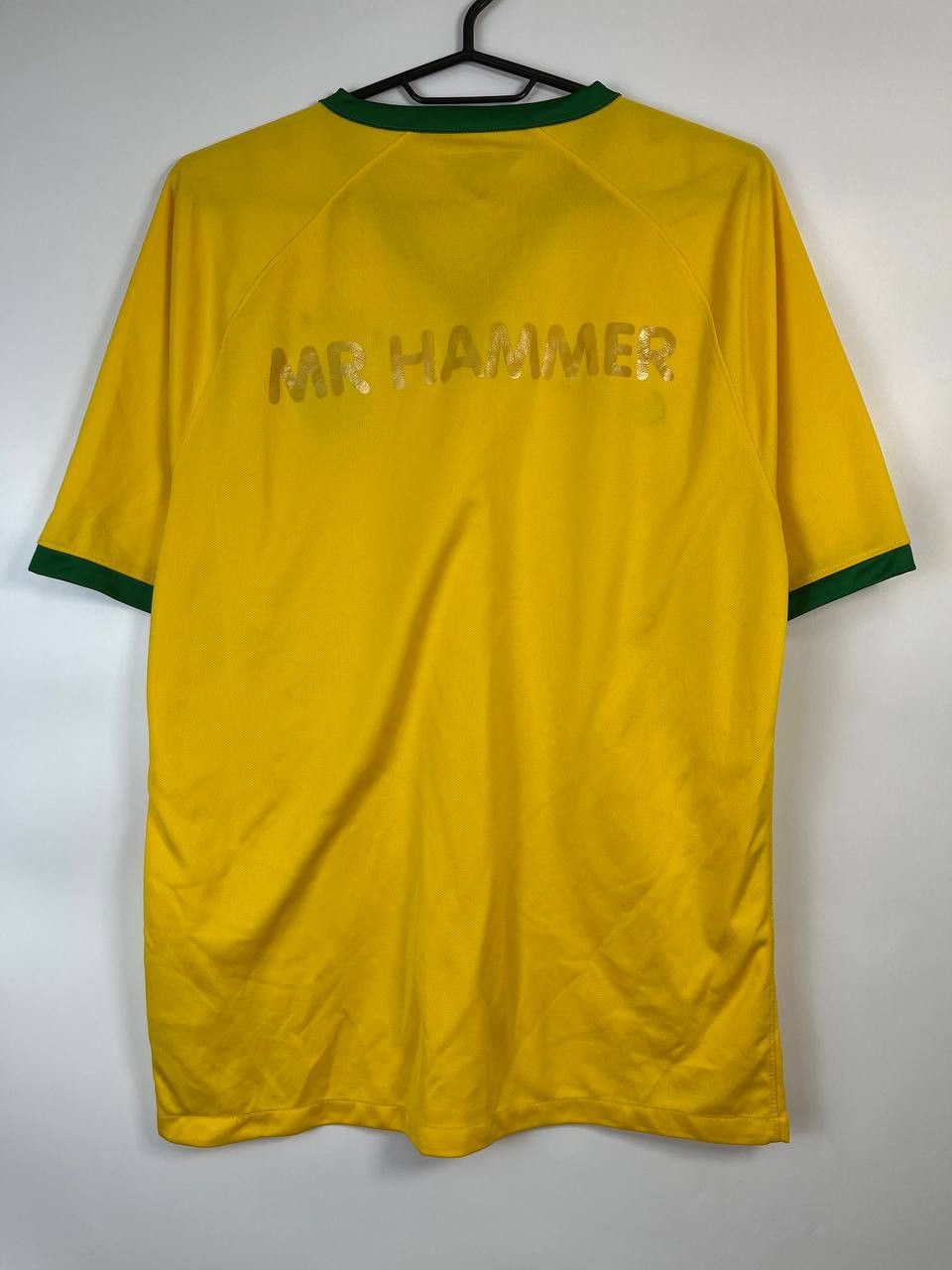 Nike BRAZIL 2014 HOME SHIRT JERSEY NIKE CBF MR HAMMER Sz M Size US M / EU 48-50 / 2 - 5 Thumbnail