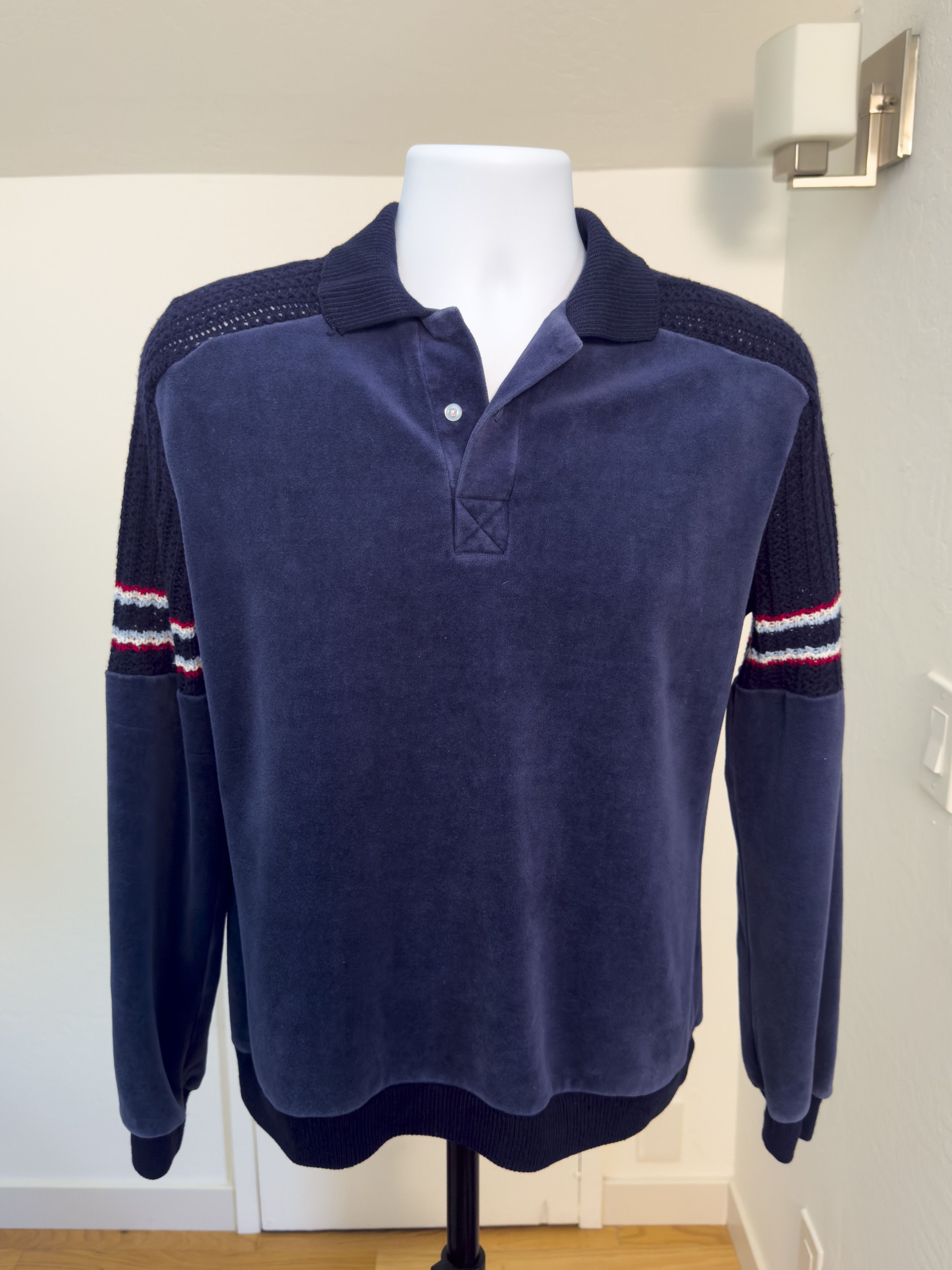 Other Vintage Westland Mills Velour Knit Panel Pullover Size US M / EU 48-50 / 2 - 1 Thumbnail
