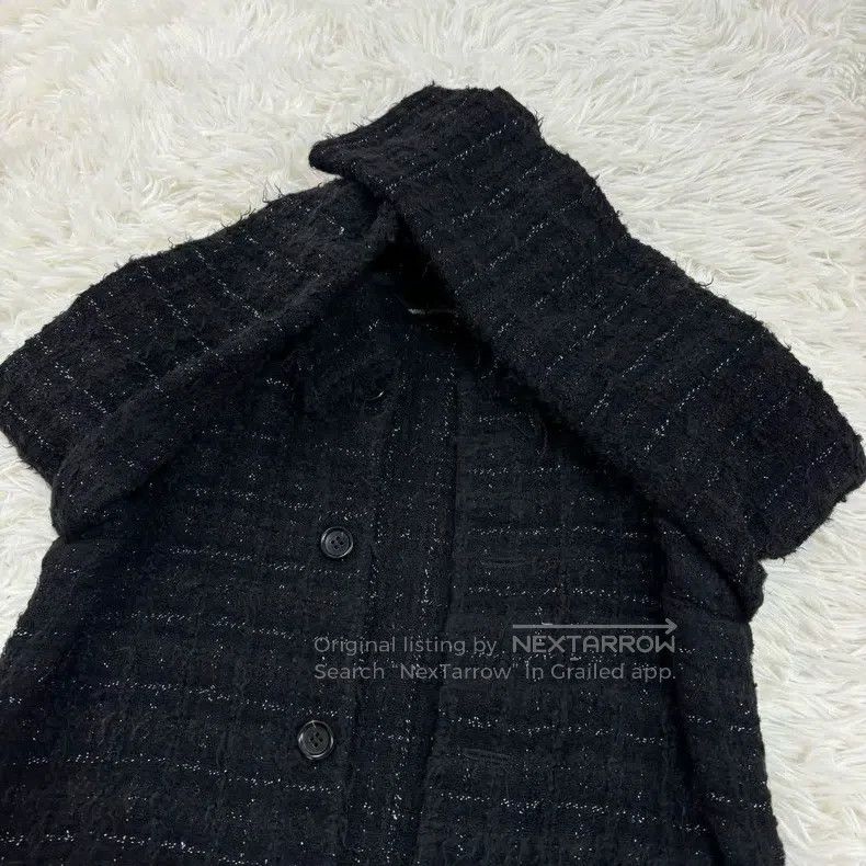 Comme des Garcons Comme Des Garcons Black Tweed Jacket Size S / US 4 / IT 40 - 3 Thumbnail