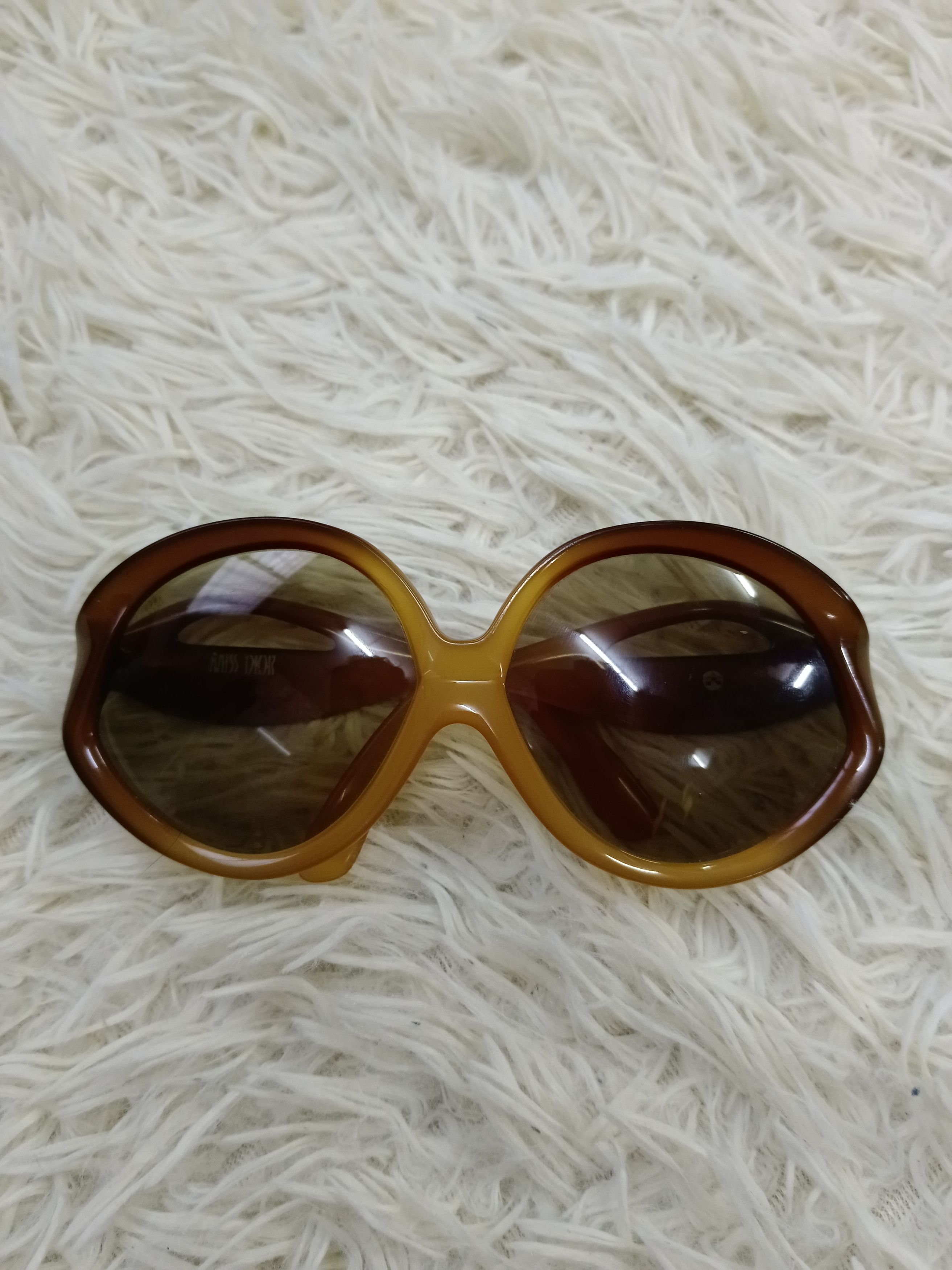 Dior Vintage Miss Dior Two Tone Amber Mask 70'S Size ONE SIZE - 3 Thumbnail
