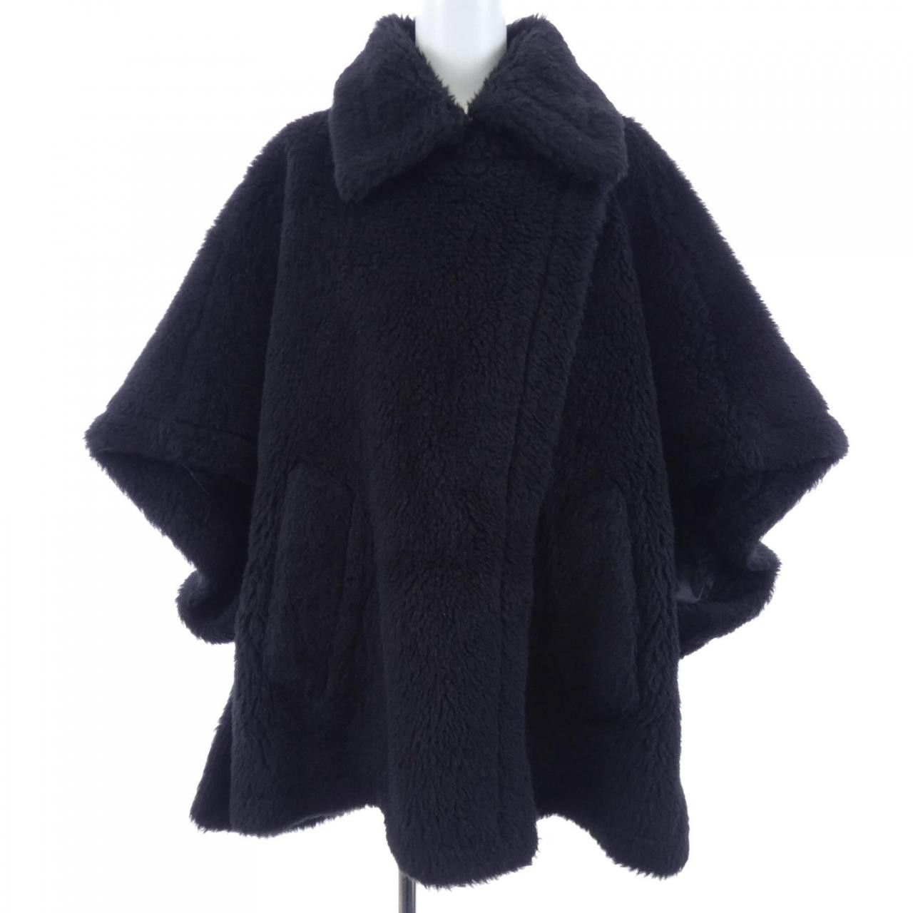 Max Mara Max Mara Max Mara TEBE1 Teddy Bear alpaca wool silk cape Textile Outerwear TEBE1 DUTY FREE for USA Size ONE SIZE - 1 Thumbnail