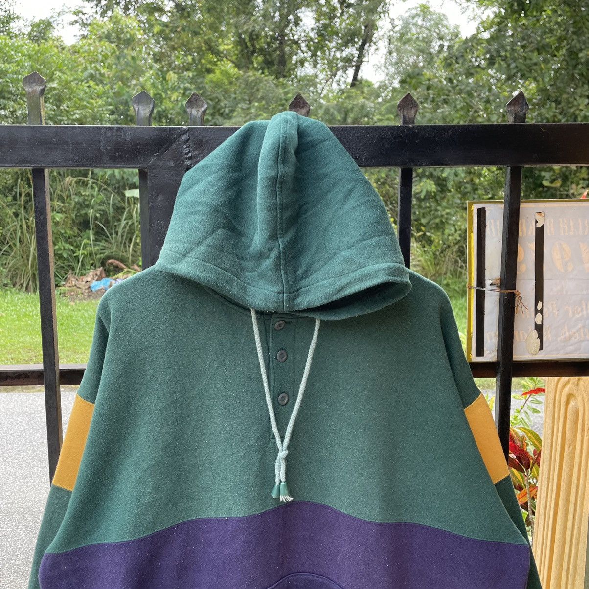 Towncraft 🔥Vintage 90s Towncraft Colourblock Design Pullover Hoodie Size US XL / EU 56 / 4 - 4 Thumbnail
