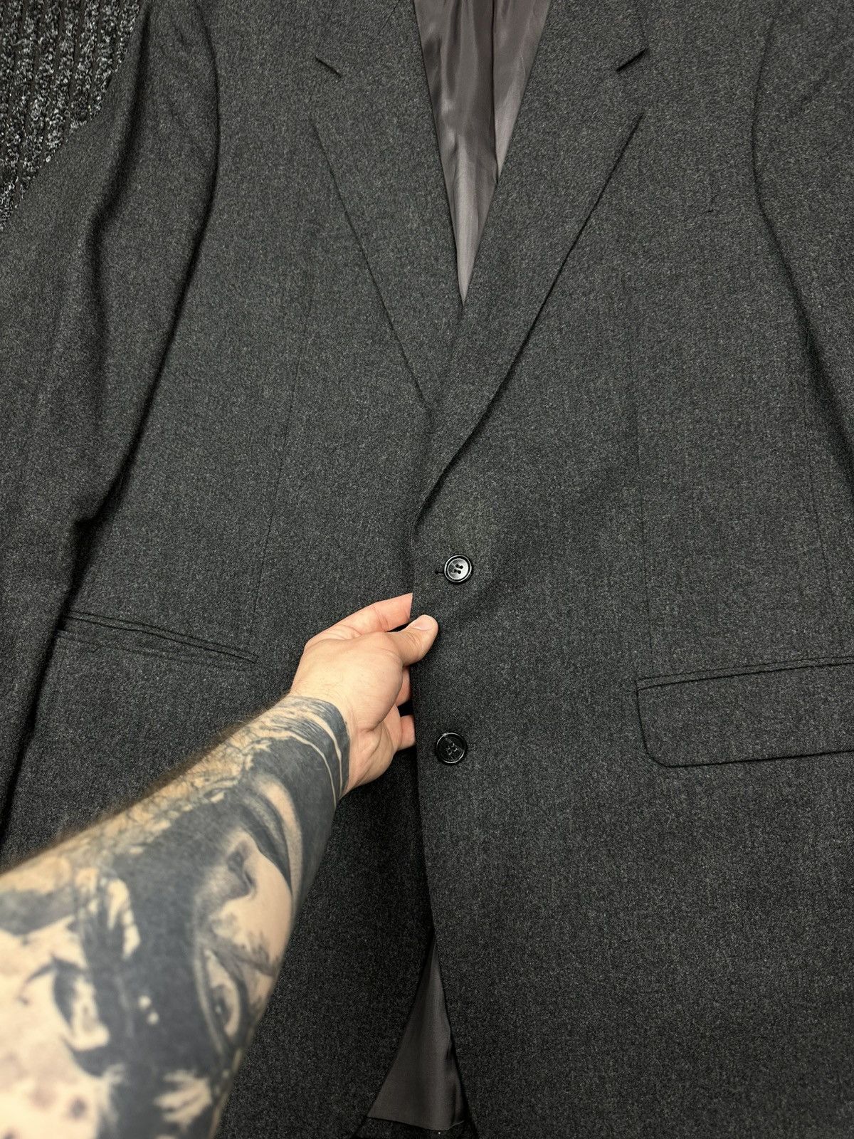 Ermenegildo Zegna Vintage Zegna Wool Suit 3 Piece Grey Classic Formal Tailored Size 40R - 6 Thumbnail