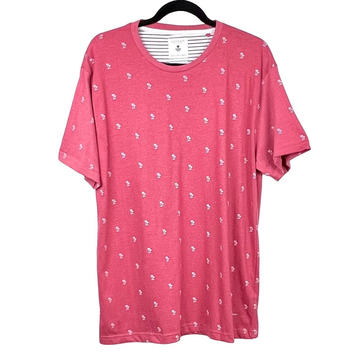 Short Cactus Man Ricky Singh – Bleu Marine à Fleurs Rouges – Taille 30 Coton Stretch – Neuf