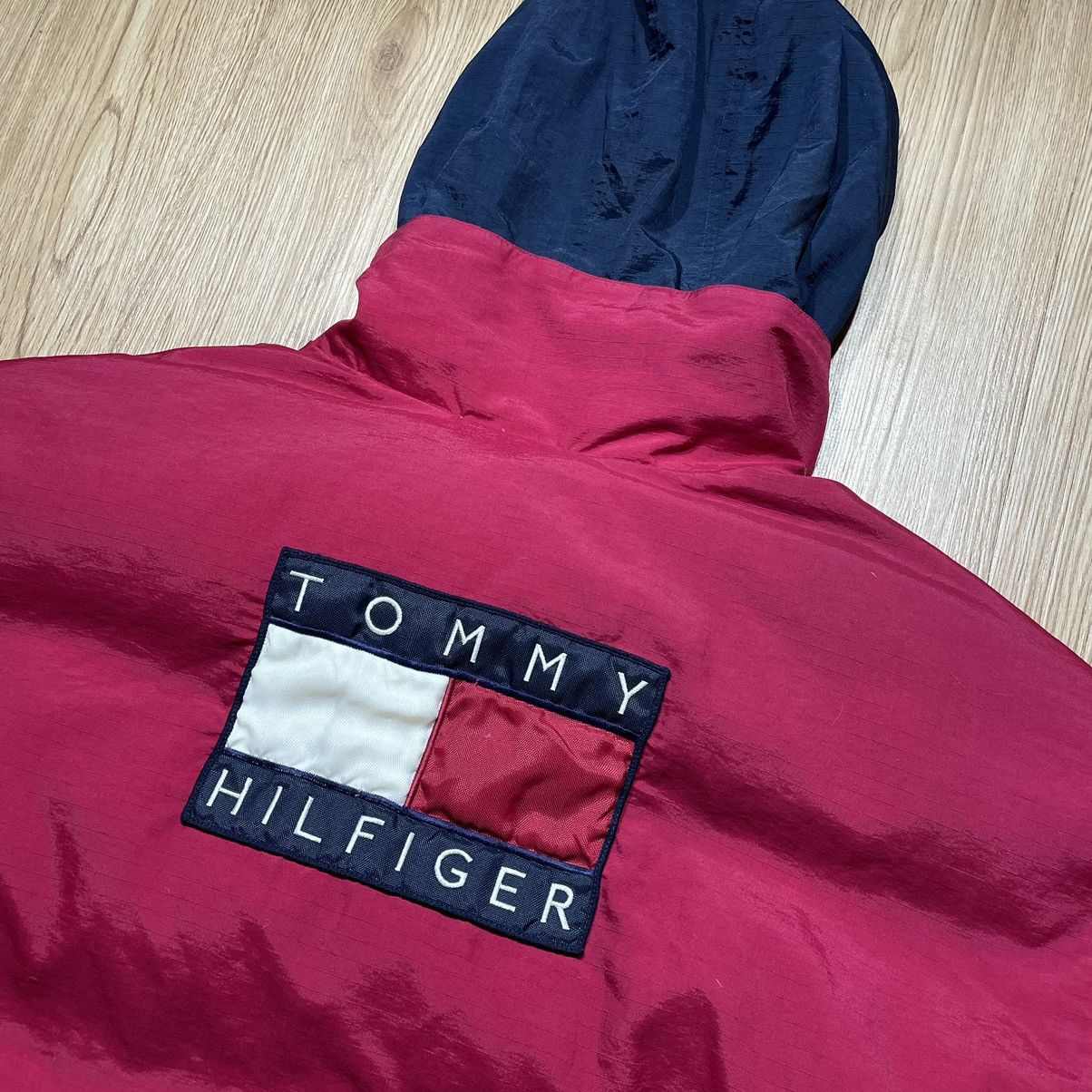 Tommy Hilfiger × Vintage Puffer Tommy Hilfiger Vintage 90’s Big Logo Reversible Size US XL / EU 56 / 4 - 8 Thumbnail