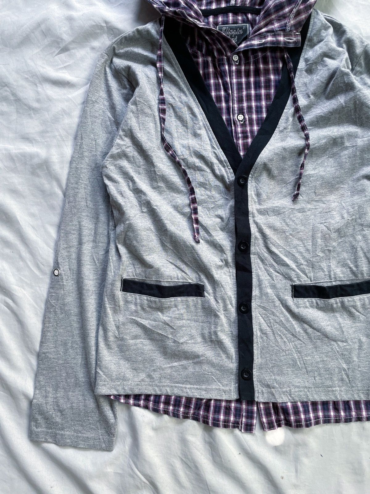 Japanese Brand JAPANESE DOUBLE LAYER CASUAL KNIT & SHIRT STYLE Size US M / EU 48-50 / 2 - 7 Thumbnail