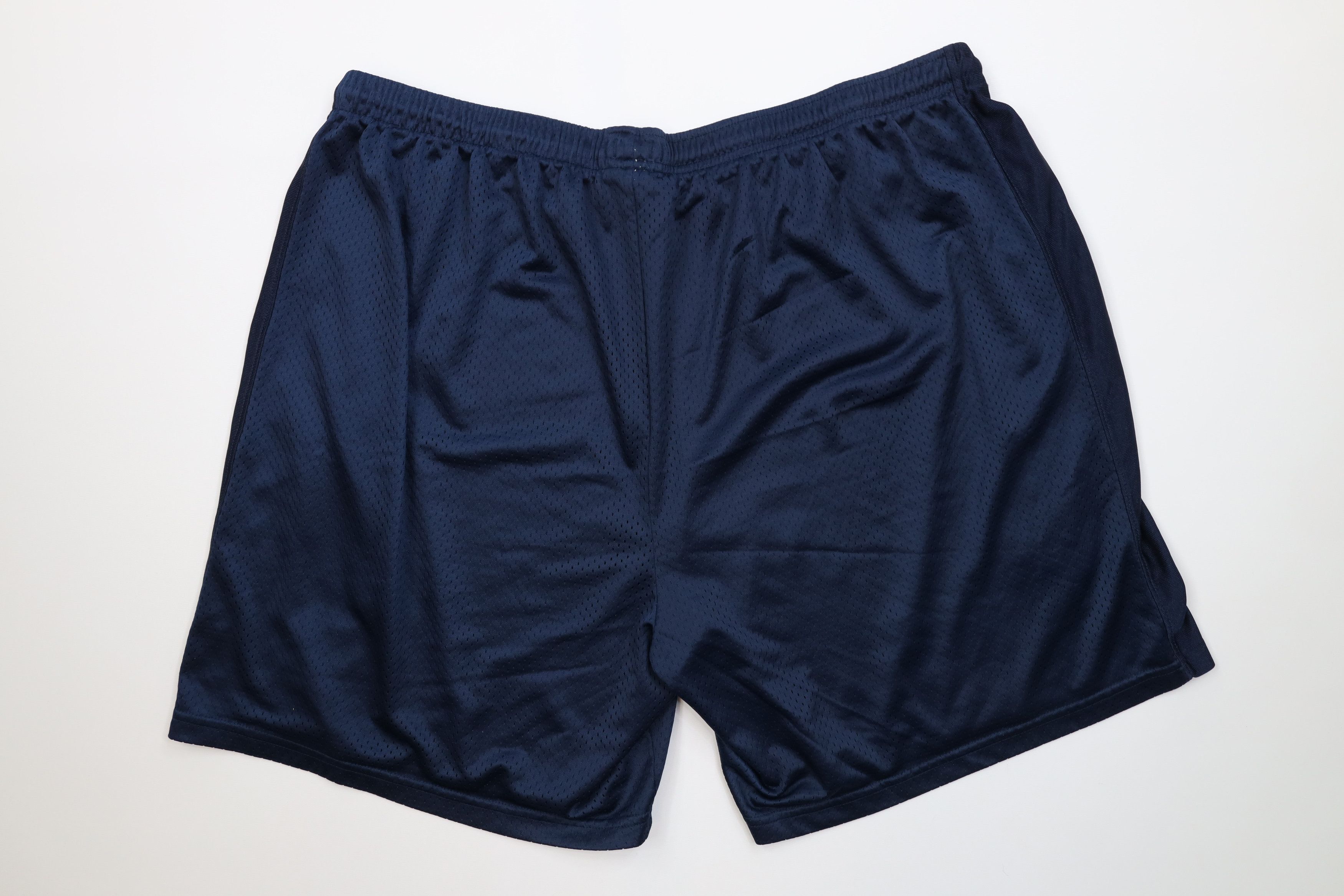 Reebok Vintage 90s Y2K Reebok Logo Above Knee Mesh Shorts Navy Blue Size US 38 / EU 54 - 10 Thumbnail