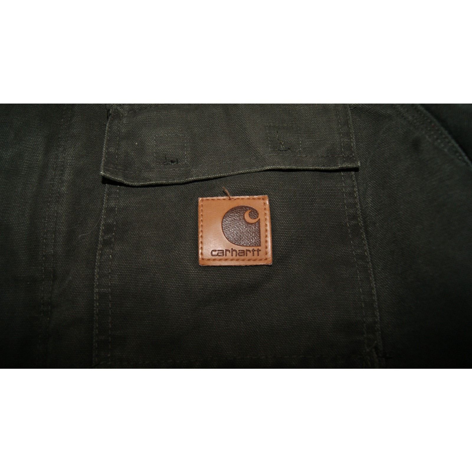 Carhartt VTG Carhartt Moss Green Quilted Jacket Mens XL Canvas Coat Size US XL / EU 56 / 4 - 3 Thumbnail