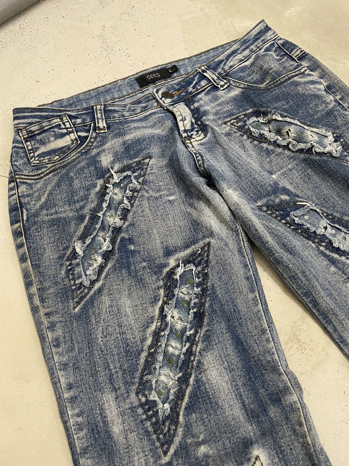 Hysteric Glamour Deep Enzyme Wash Flare Distressed Kapital Style Denim Size 28" / US 6 / IT 42 - 9 Thumbnail