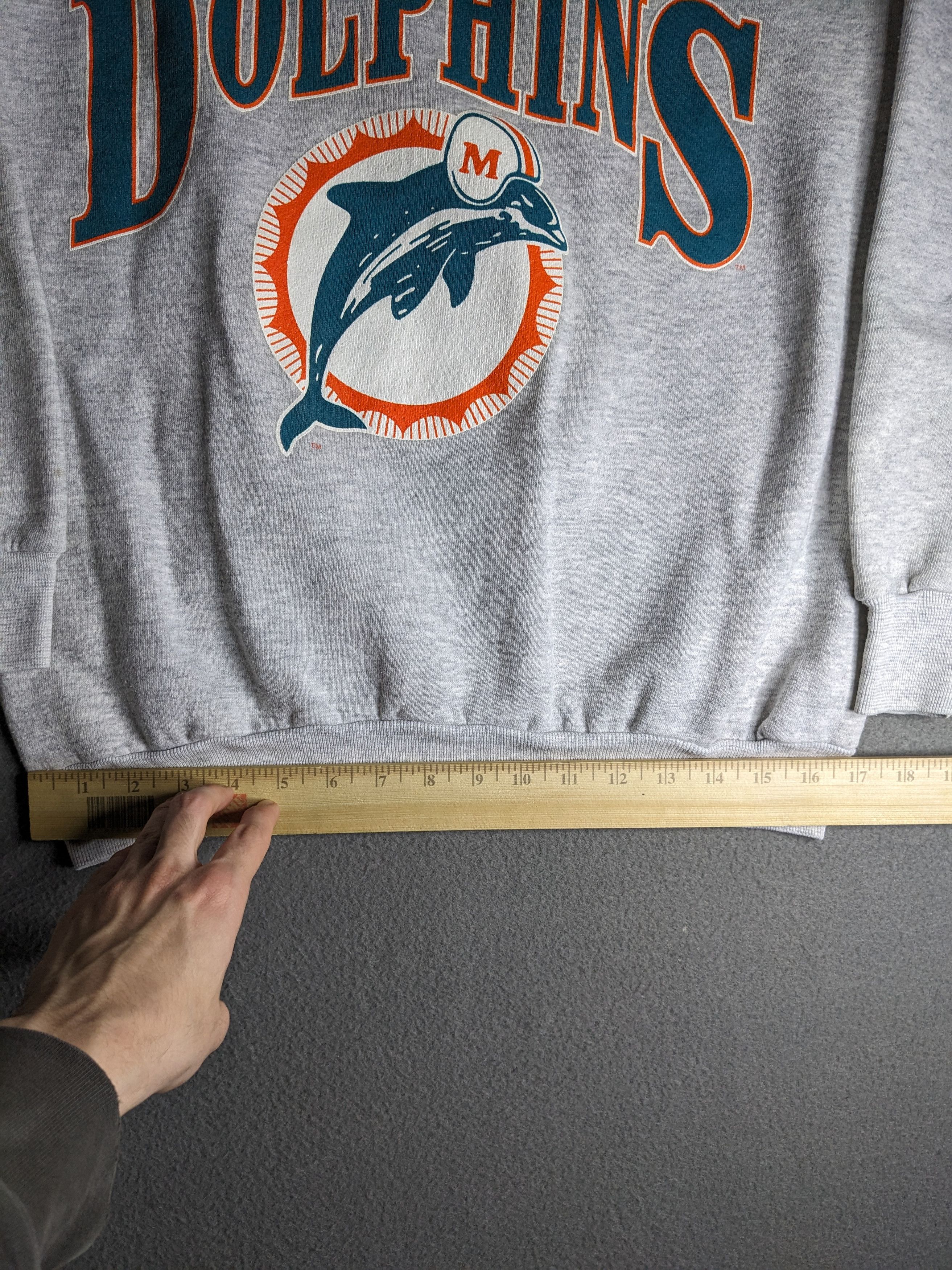 NFL VTG Miami Dolphins Crewneck Sweatshirt Made USA 1980s Large Size US L / EU 52-54 / 3 - 10 Thumbnail