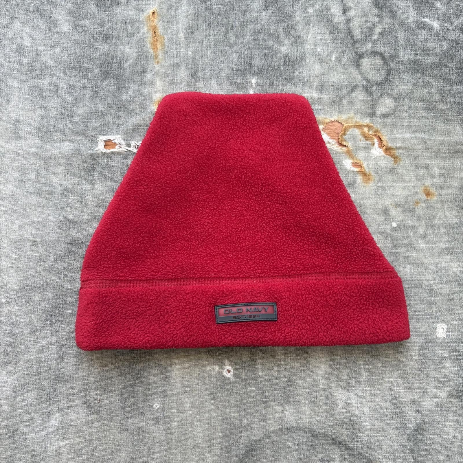 Old Navy Vintage Y2K Old Navy Red Fleece Grunge Snowboard Ski Beanie Size ONE SIZE - 1 Thumbnail