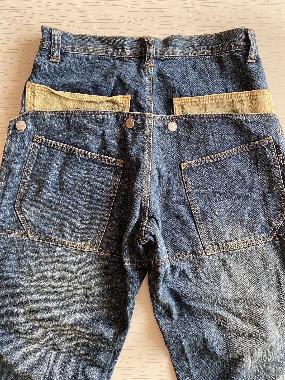 JNCO Vintage Y2K SOUL BREAK Denim Baggy Jeans Buckle Back Size US 30 / EU 46 - 11 Thumbnail