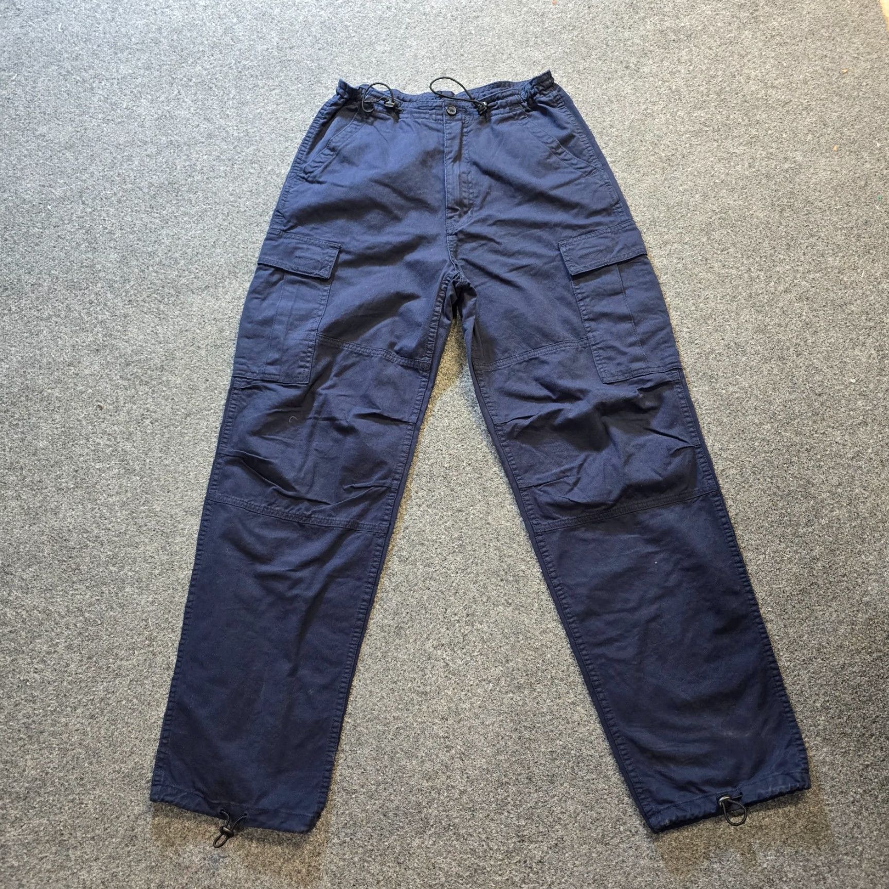 Brandy Melville Brandy Melville Pants Womens One Size Blue Straight Leg Cargo Parachute Casual Size 42" / US 20 - 2 Thumbnail