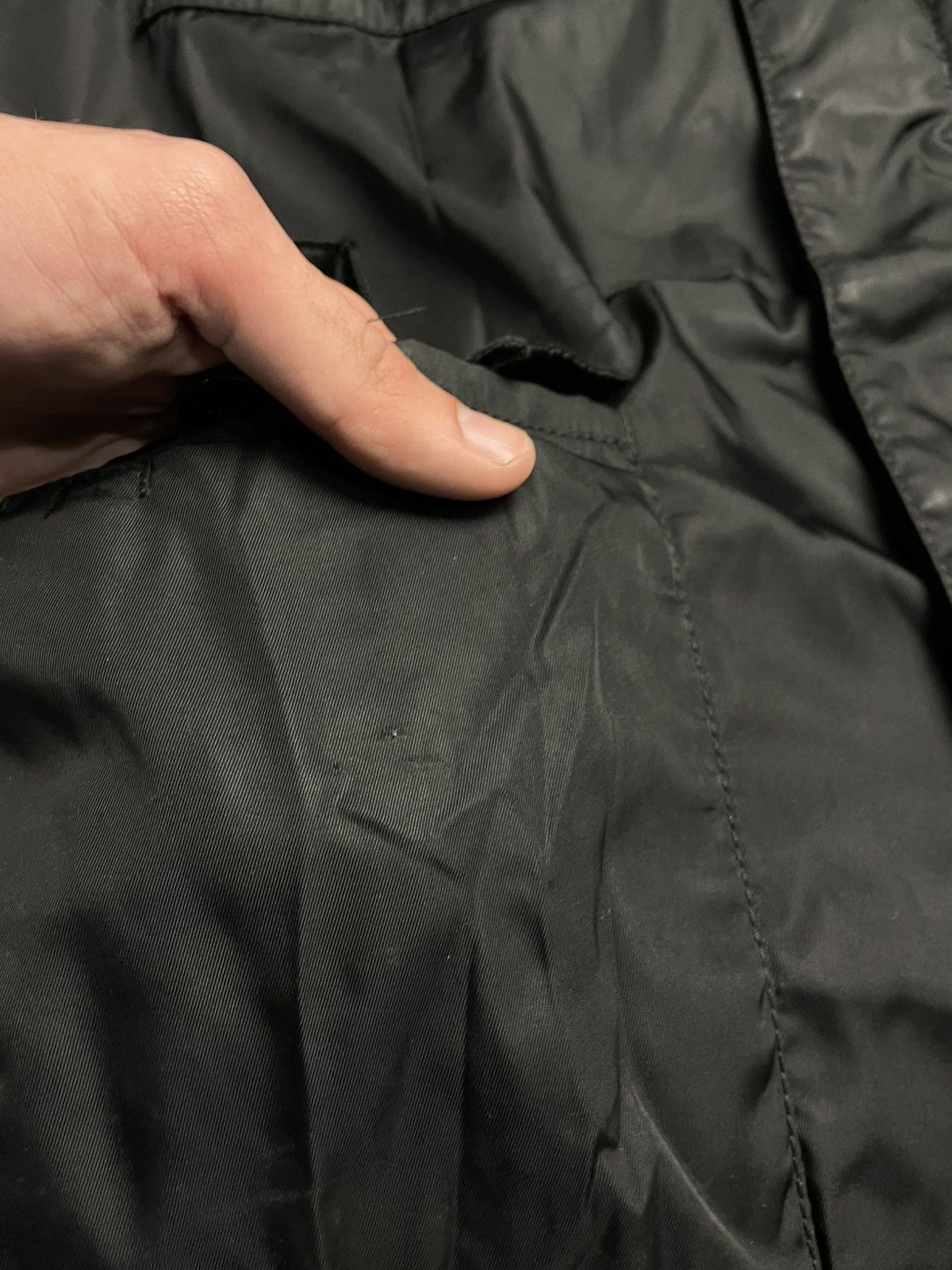 Prada Prada Milano Nylon Military Black Field Jacket Size US XL / EU 56 / 4 - 6 Thumbnail