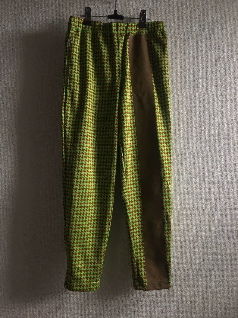 Comme des Garcons Comme Des Garcons size M Green houndstooth trousers with ve Size 25" / US 0 / IT 36 - 1 Thumbnail