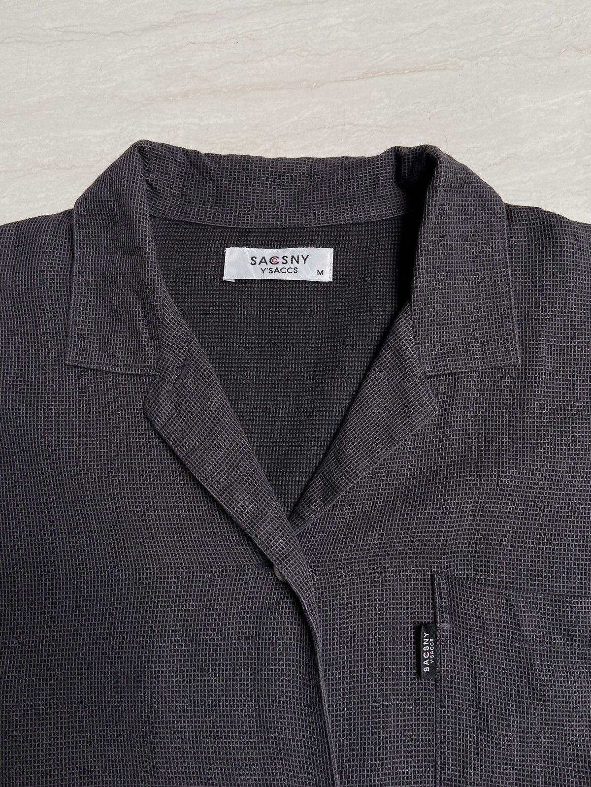 Designer × Japanese Brand × Yohji Yamamoto SACSNY Y’SACCS Grey Long Shirt Size US M / EU 48-50 / 2 - 16 Thumbnail
