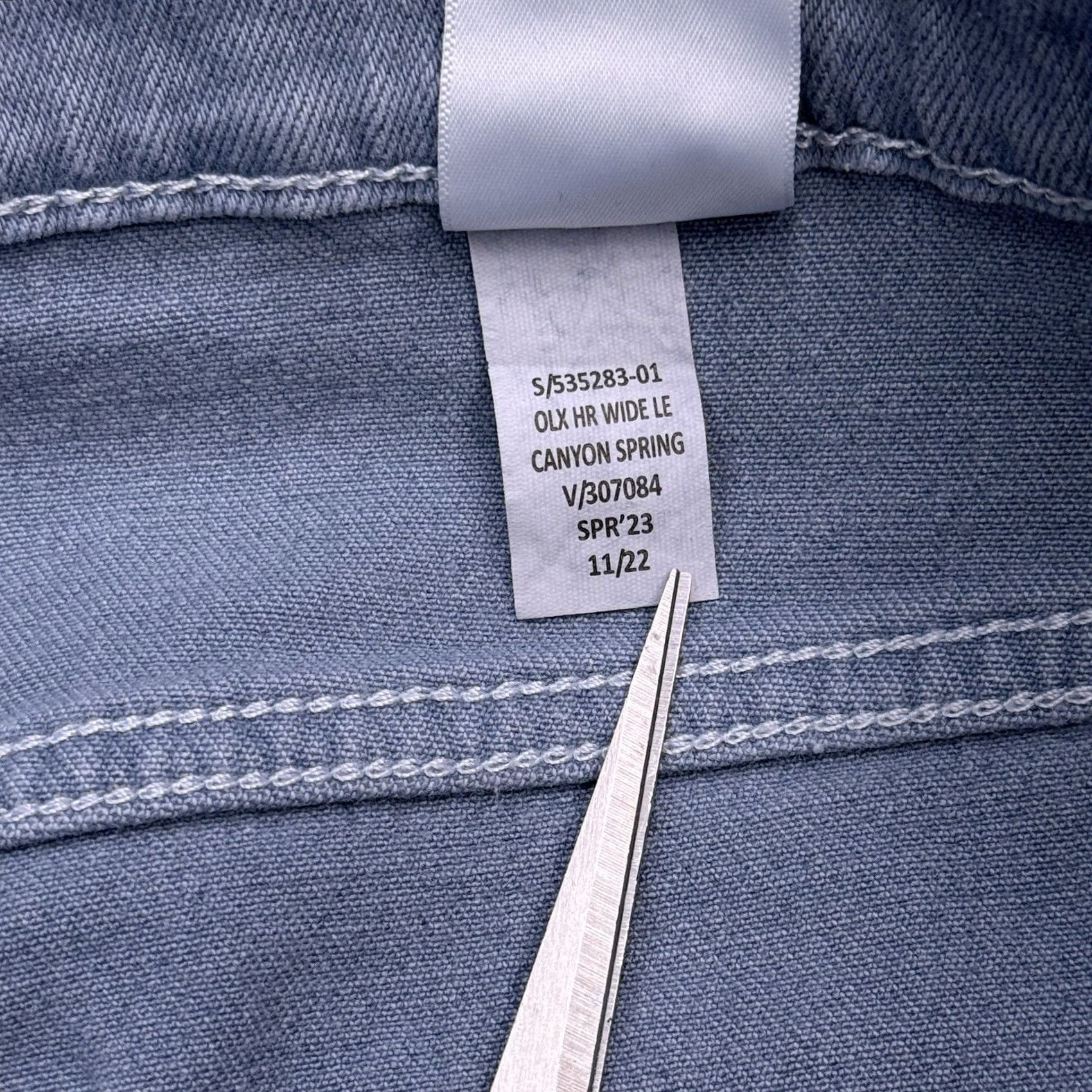 Banana Republic Banana Republic Jeans Wide-Leg Denim 34 High Rise Stretch 5-Pocket Logo Blue Women Size 24" / US 00 / IT 34 - 7 Thumbnail