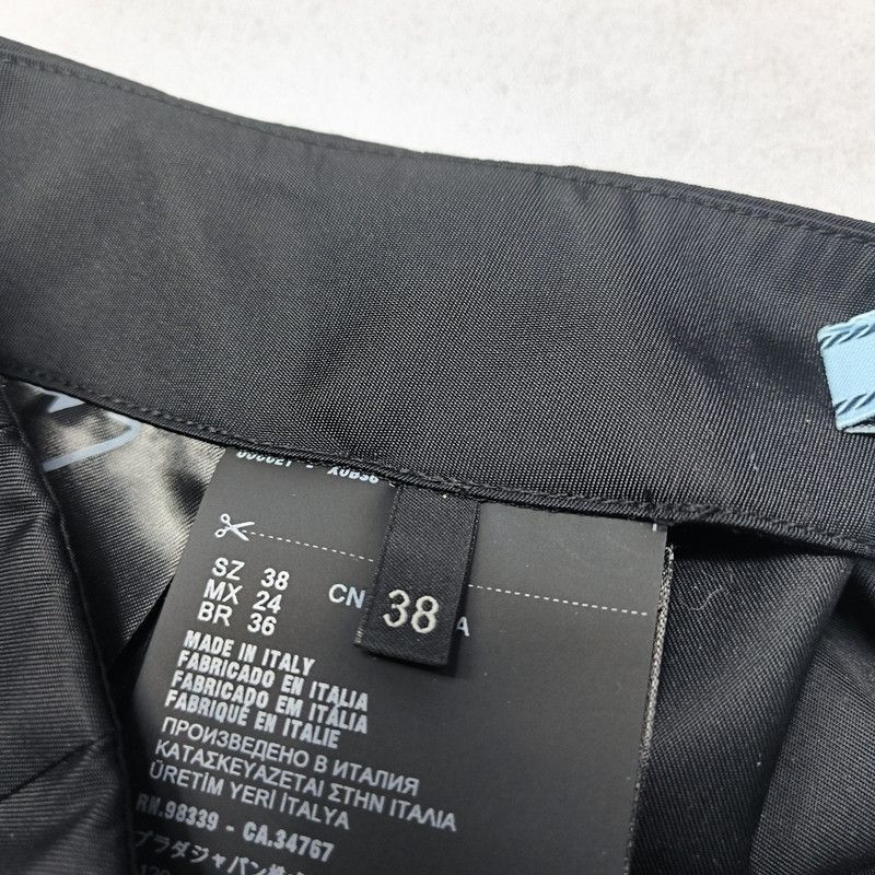 Prada Prada Lightweight ReNylon Black Midi Skirt-2506 Size US 38 / EU 54 - 7 Thumbnail