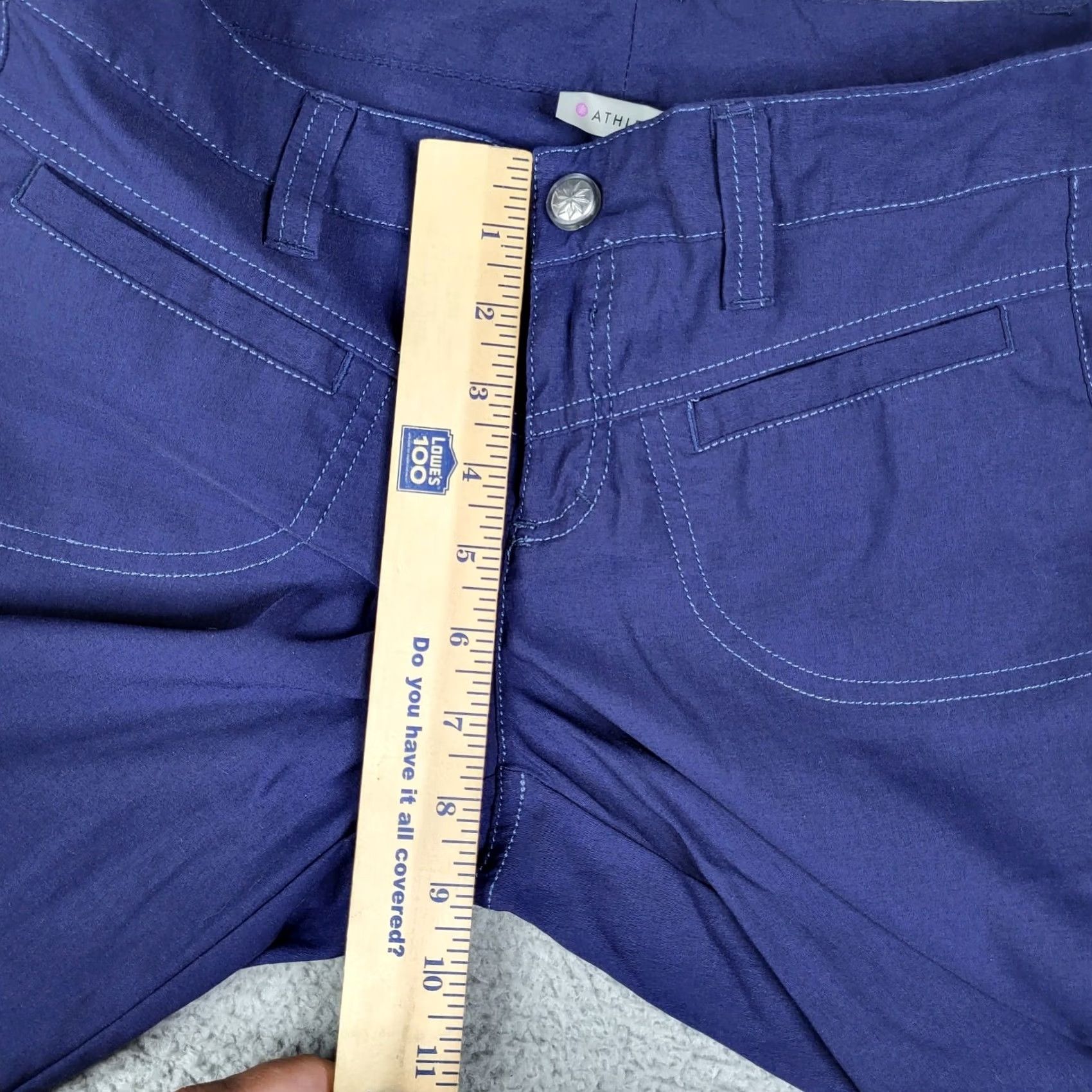 Athleta Athleta Women’s Workout Gym Dark Purple-blue Short Size 0 Size 25" / US 0 / IT 36 - 2 Thumbnail