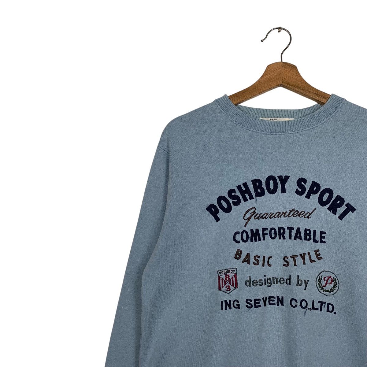 Japanese Brand Poshboy Sport Crewneck Sweatshirt Size US M / EU 48-50 / 2 - 6 Thumbnail