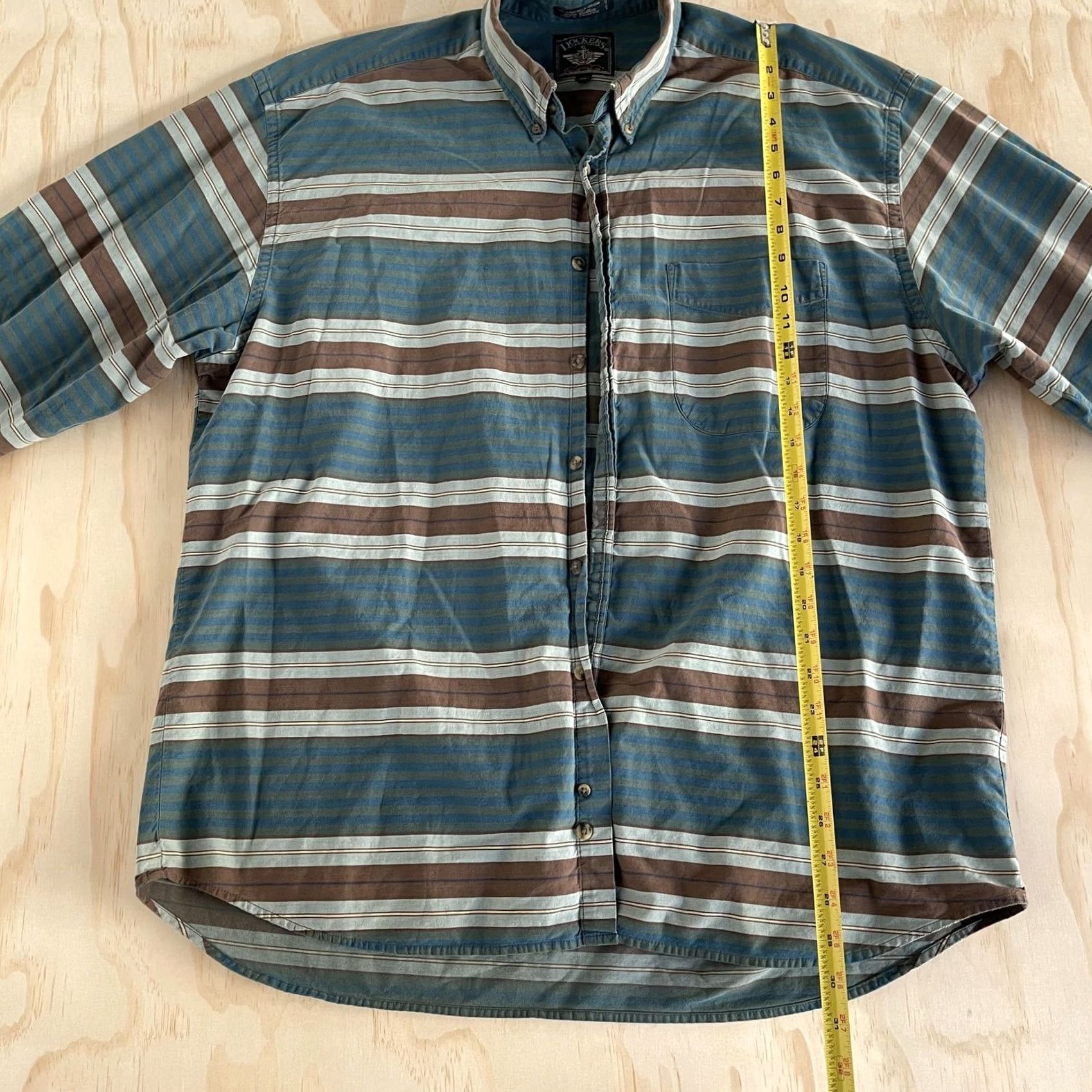 Dockers VINTAGE Dockers Shirt Mens XL Blue Striped Long Sleeve Button Up Casual Cotton Size US XL / EU 56 / 4 - 5 Thumbnail