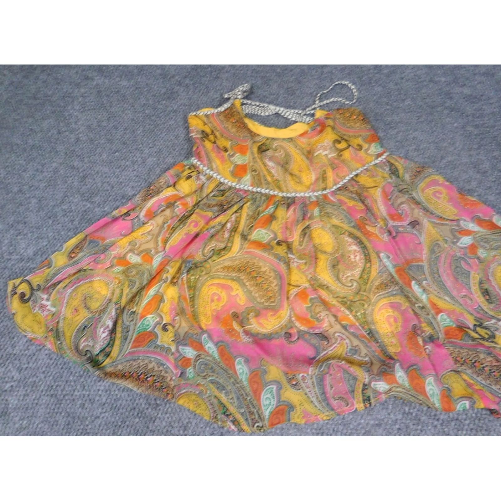 CO Ark & Co Womens Blouse Medium Pink Pullover Stretch Argyle Yellow Casual Size M / US 6-8 / IT 42-44 - 2 Thumbnail