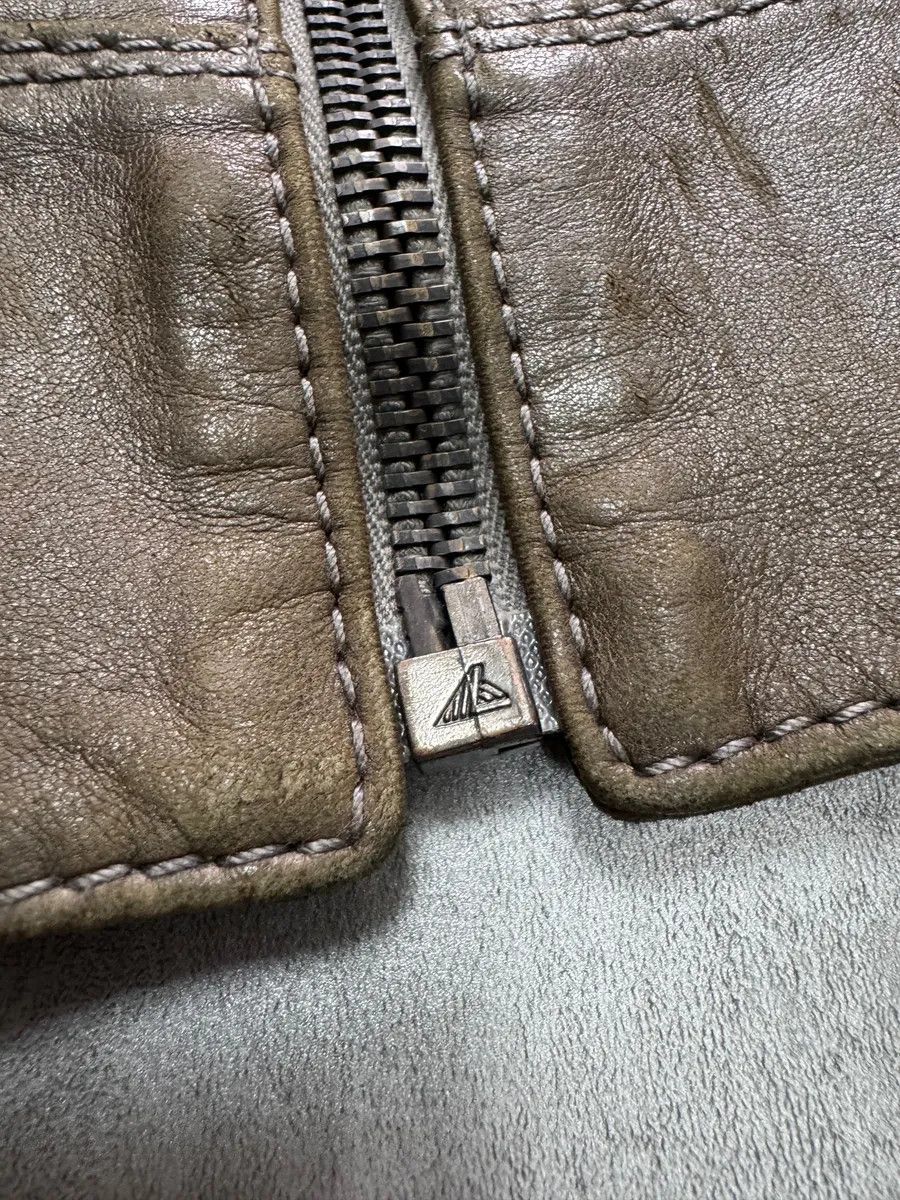 Versace AW2009 Versace Triple Zips Brown Leather Jacket Size US M / EU 48-50 / 2 - 2 Thumbnail