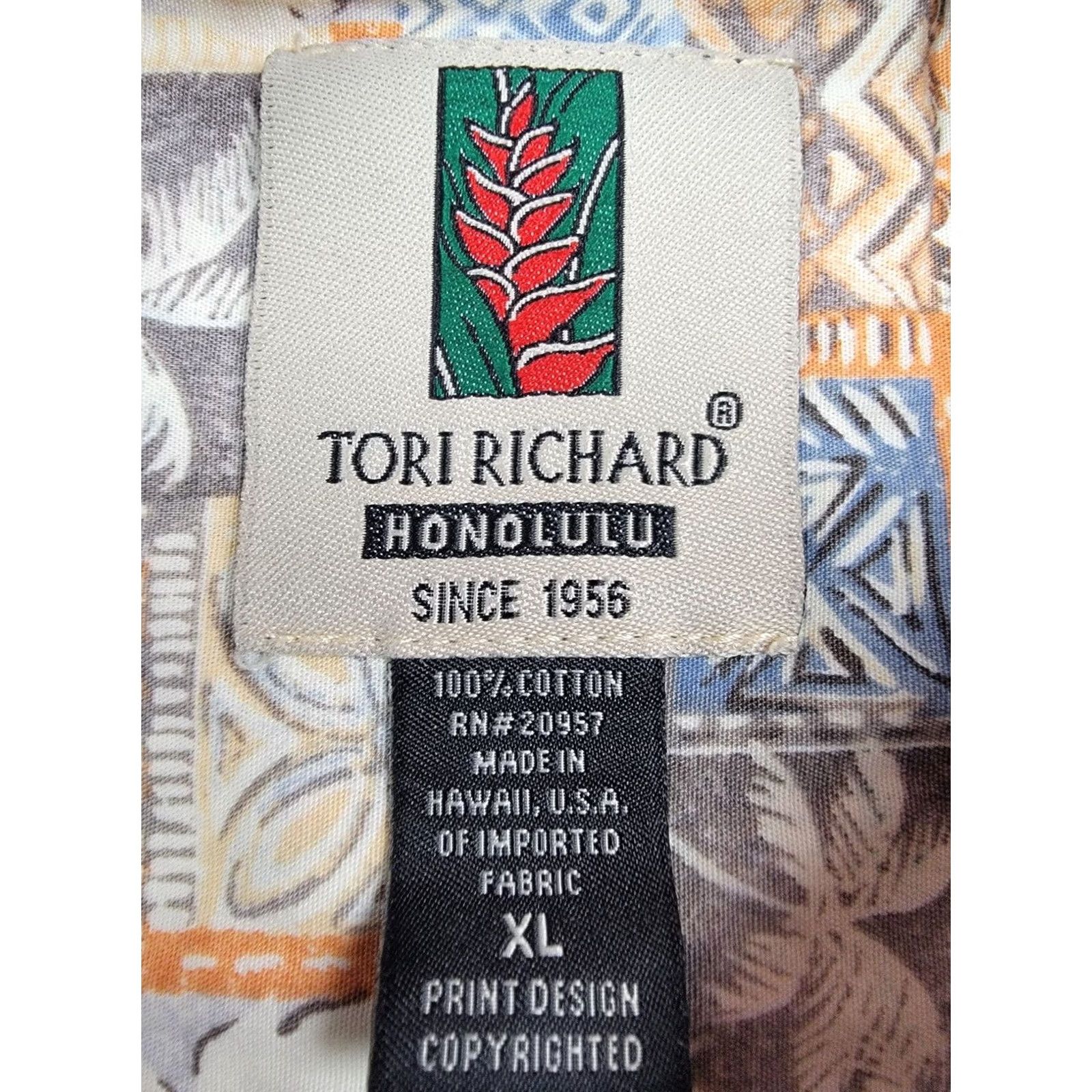 Tori Richard Tori Richard Shirt Mens XL Floral Hawaiian 1/4 Button Pullover Made in Hawaii Size US XL / EU 56 / 4 - 3 Thumbnail