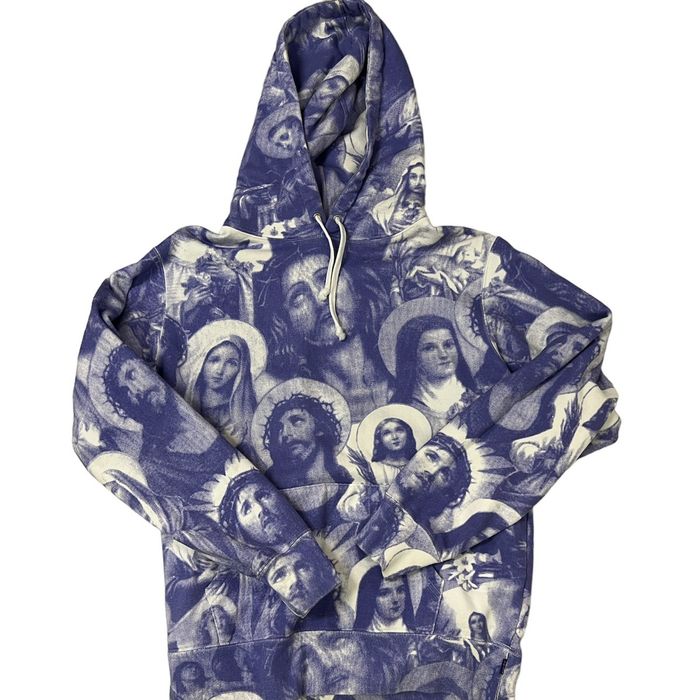 Supreme Jesus and Mary Hooded Sweatshirt | Grailed