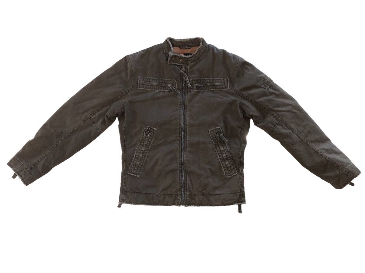 image of Green Army Diesel Rider Zipper Jacket, Men's (Size Medium)