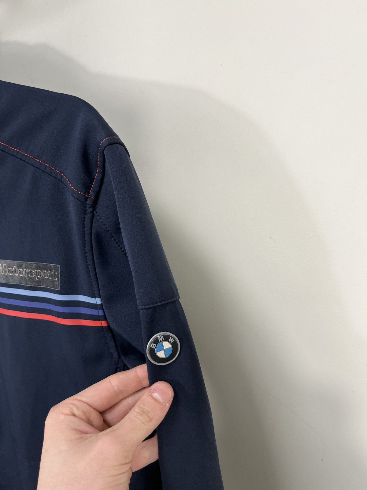 BMW Vintage BMW Motorsport Men’s Navy Full Zip Racing Jacket Size US L / EU 52-54 / 3 - 8 Thumbnail