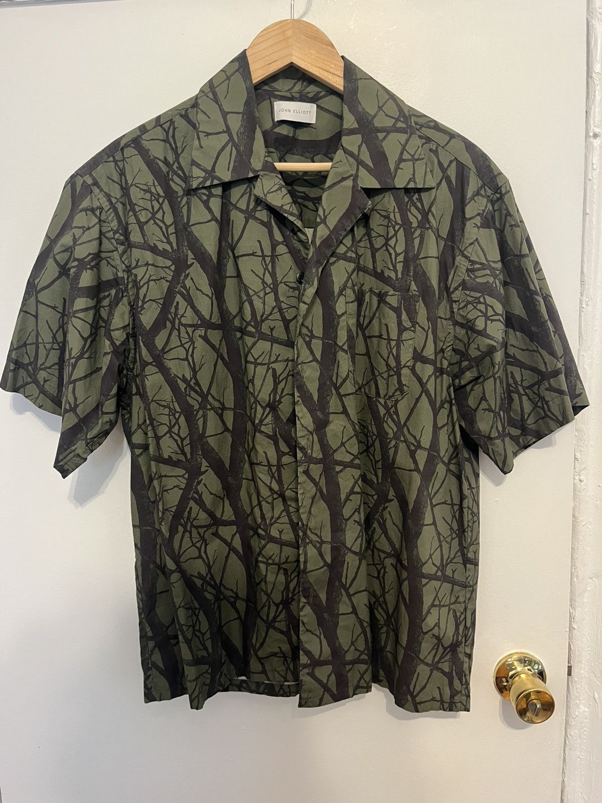 John Elliott Green Tree Camp Canp-collar shirt Size US M / EU 48-50 / 2 - 1 Thumbnail