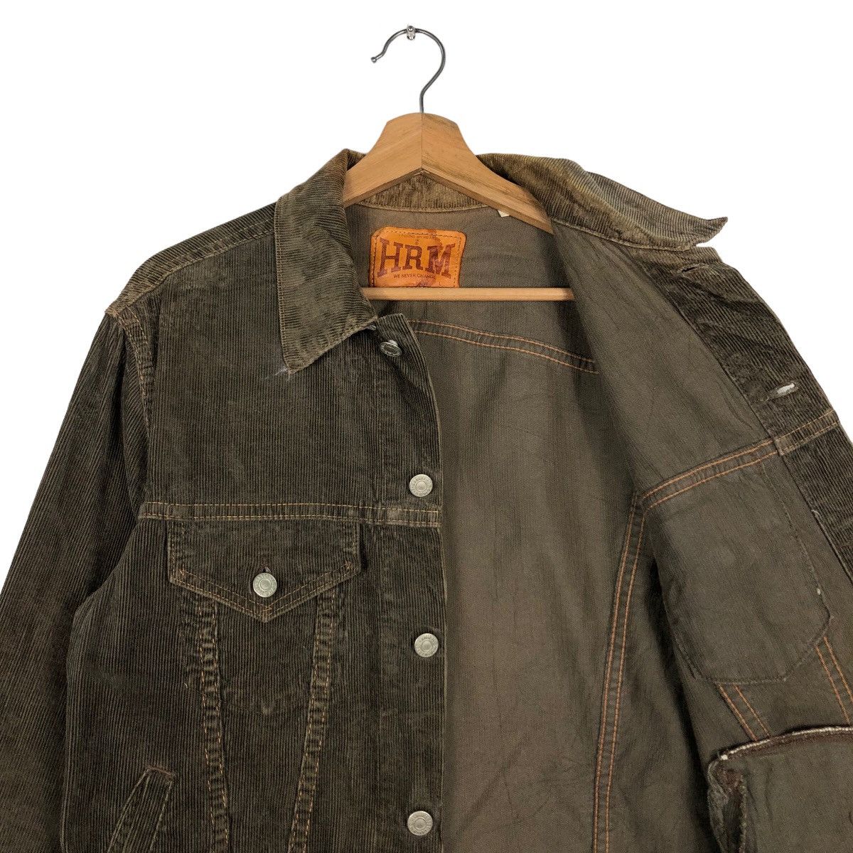 Blue Blue Japan 🔥Vintage Corduroy Trucker Jacket HRM Japan Biker Wear Size US M / EU 48-50 / 2 - 12 Thumbnail