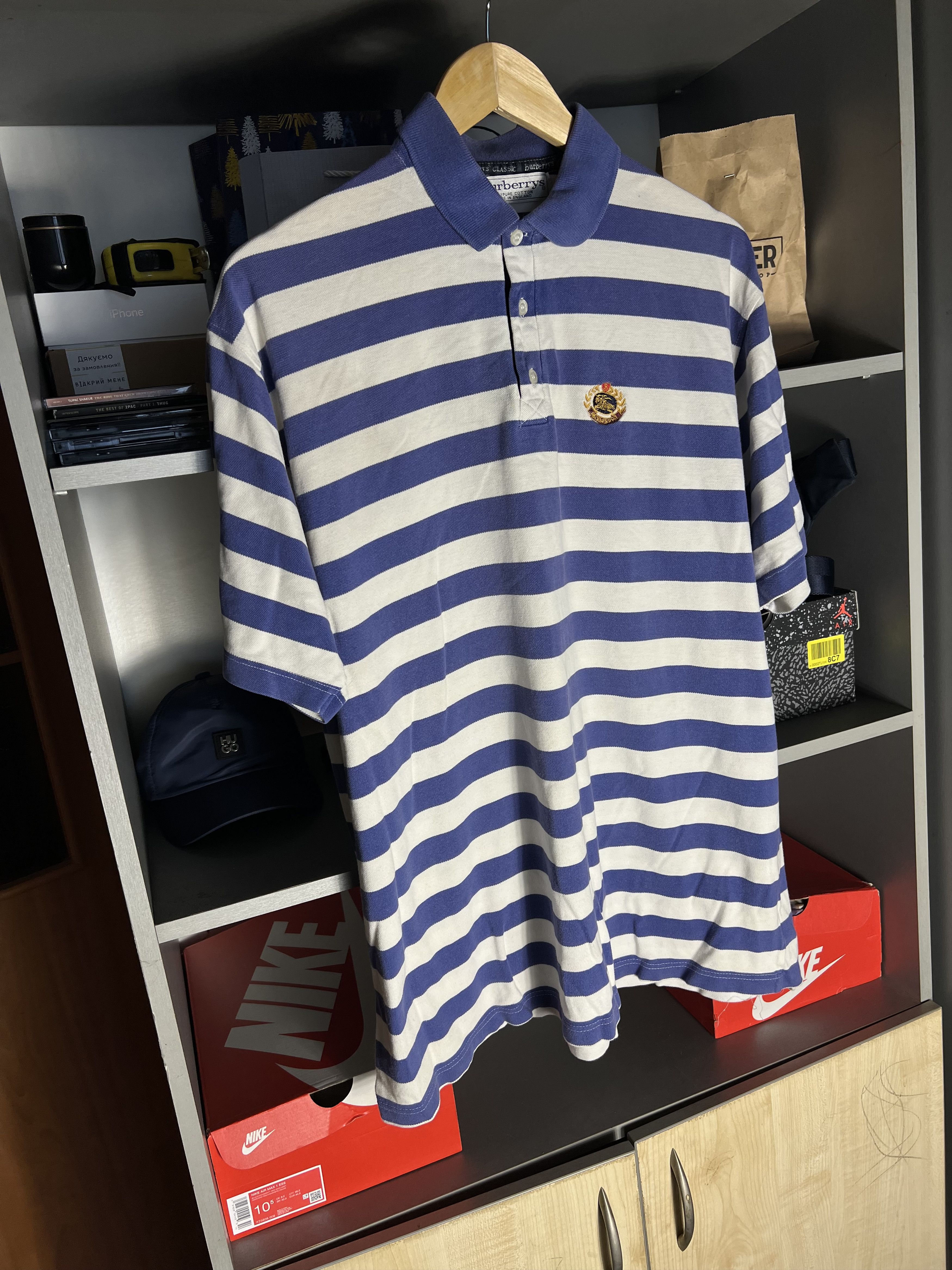 Burberry Vintage Burberry’s London England Classic Casual Polo 90s Size US XL / EU 56 / 4 - 1 Thumbnail