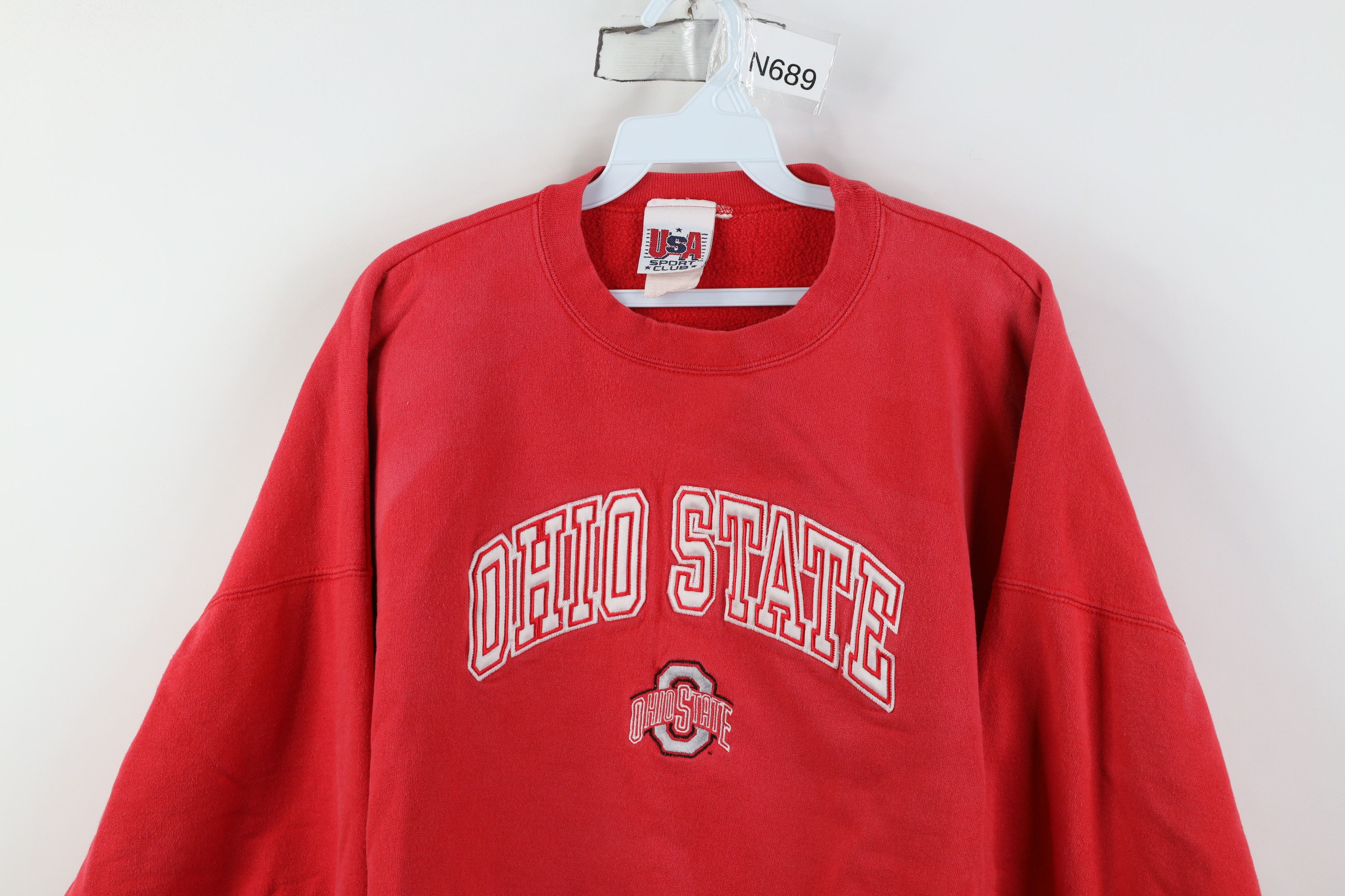 Vintage Vintage 90s Heavy Ohio State University Crewneck Sweatshirt Size US XXL / EU 58 / 5 - 2 Thumbnail