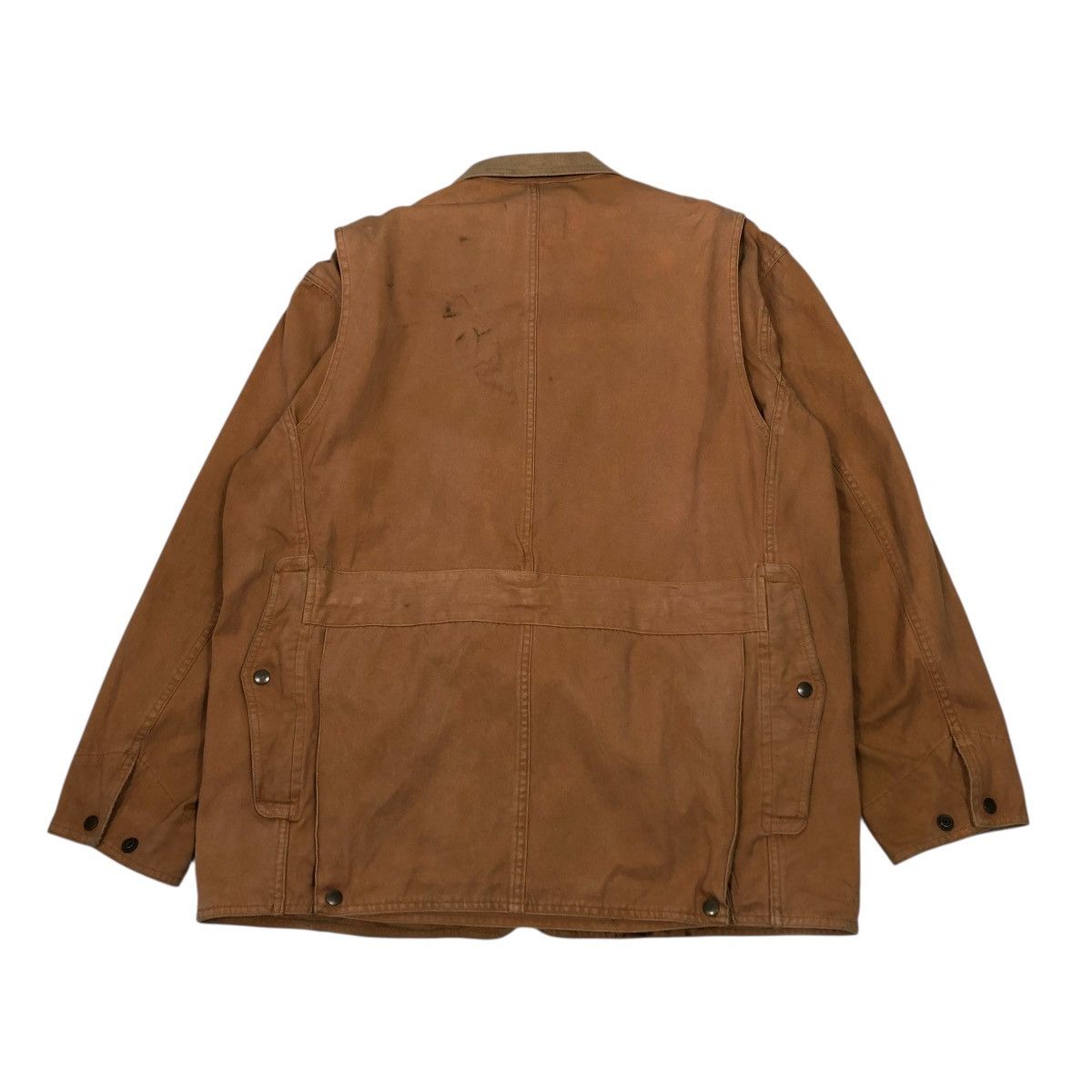 Japanese Brand 🔥RICH BROWN VINTAGE CHORE WORK JACKET ATLIERSAB ISSEY MIYAKE Size US M / EU 48-50 / 2 - 2 Thumbnail