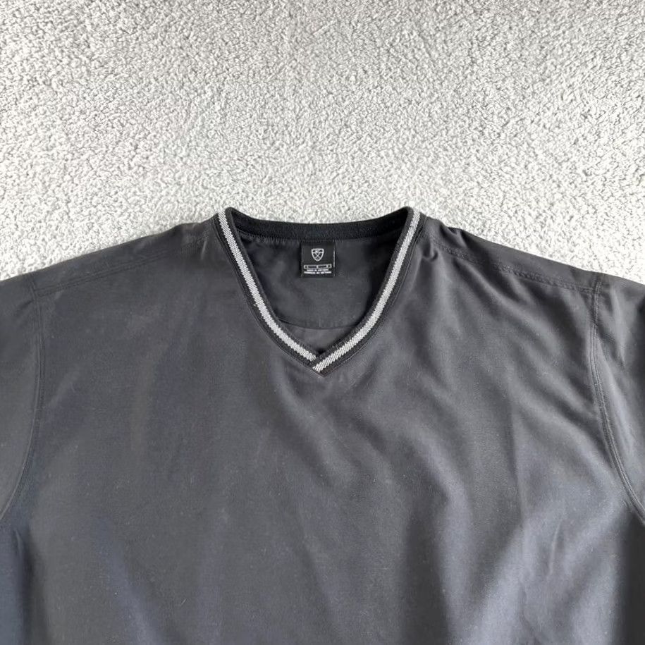 Nike VINTAGE Nike Jacket Mens Large Black Windbreaker Golf Outdoors Pullover Zip Pockets Logo Run Sports Athleisure Casual 90s Mens Size US L / EU 52-54 / 3 - 4 Thumbnail